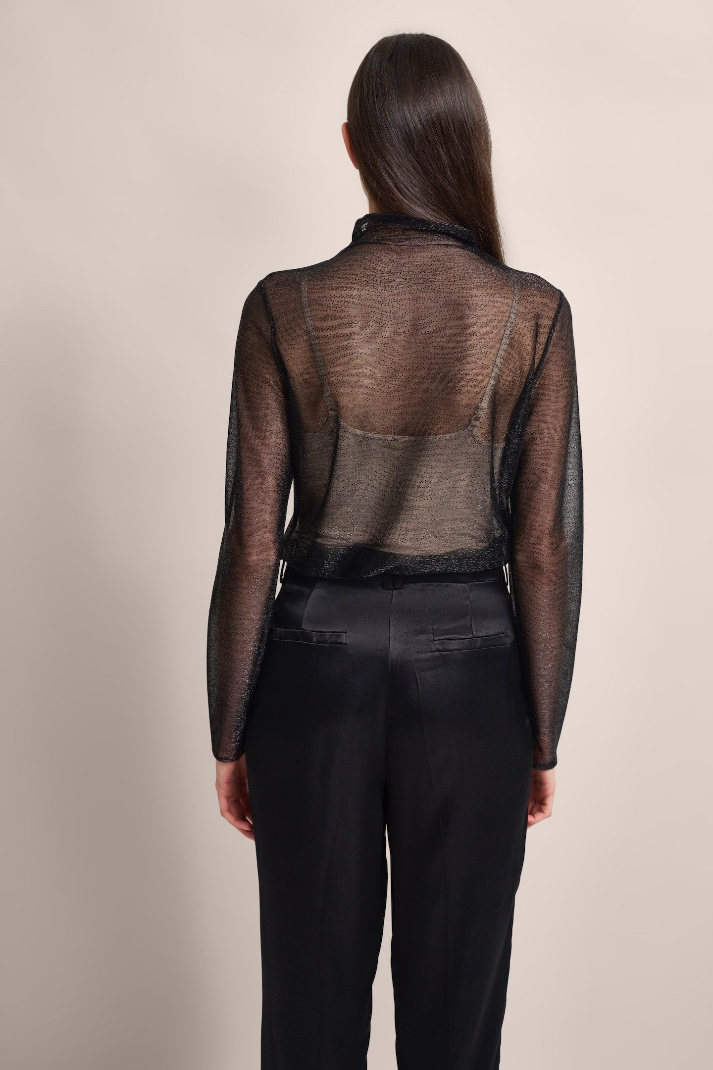 Bugatti Shirt met lange mouwen met glanseffect