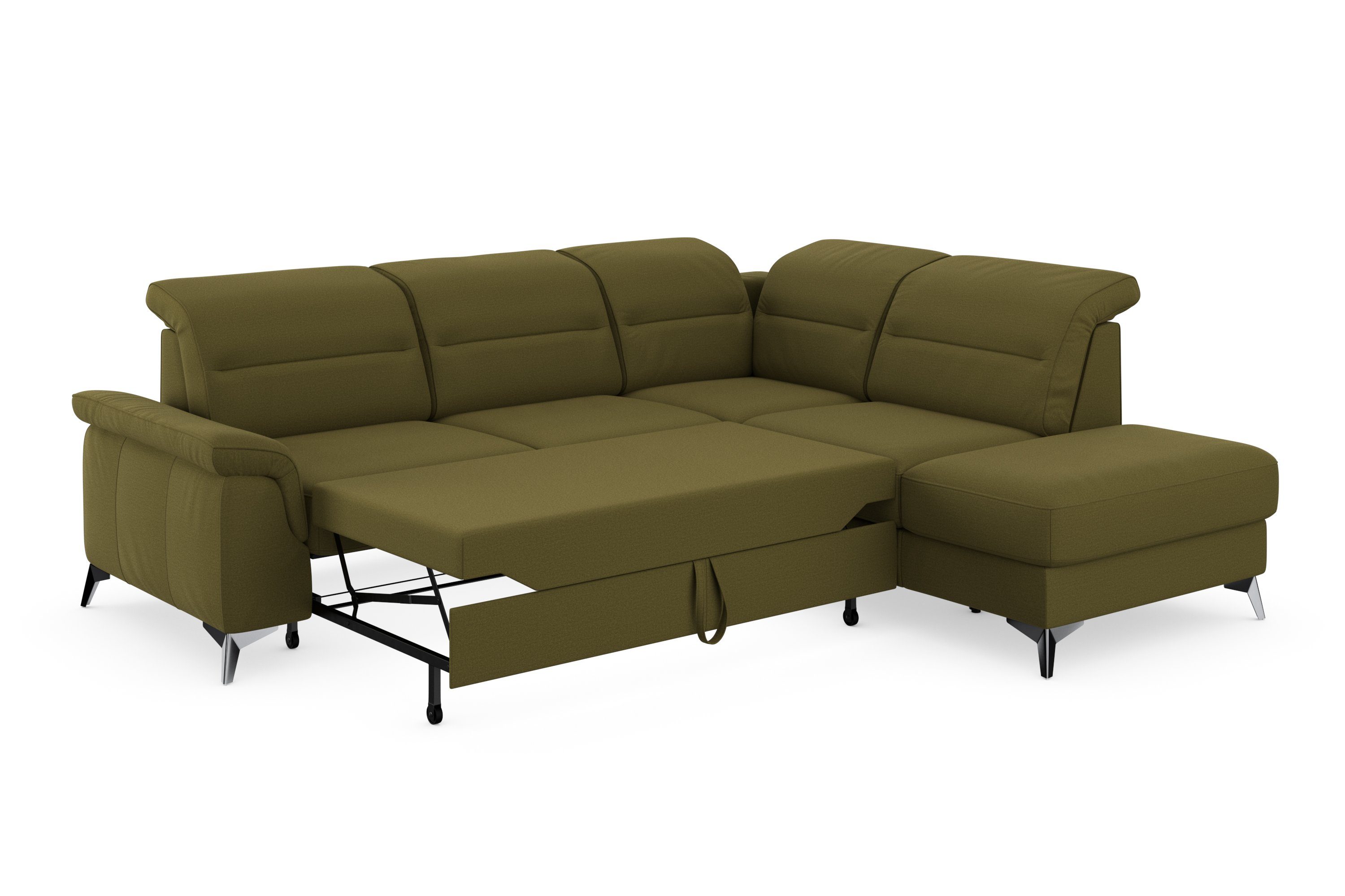 sit&more Hoekbank Sinatra L-vorm met ottomane, optioneel met verstelbare hoofdsteun en armleuning