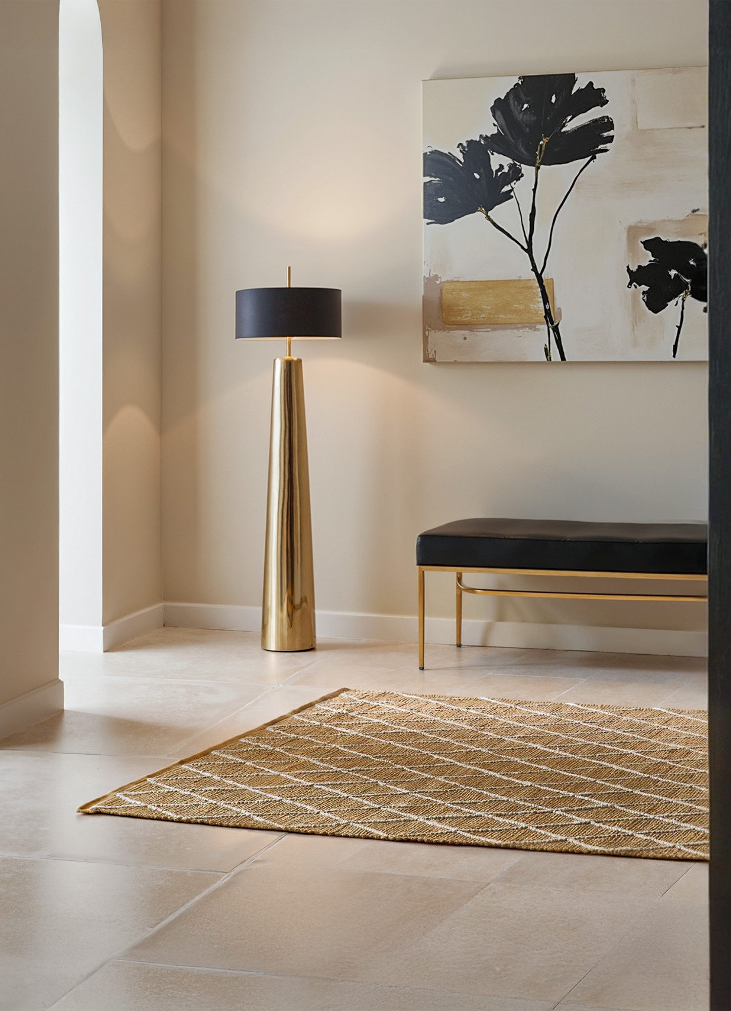 HANSE Home Vloerkleed Kunu jute tapijt Natuurlijke vezels, jute met katoen, woonkamer, hal, gang, boho, scandi