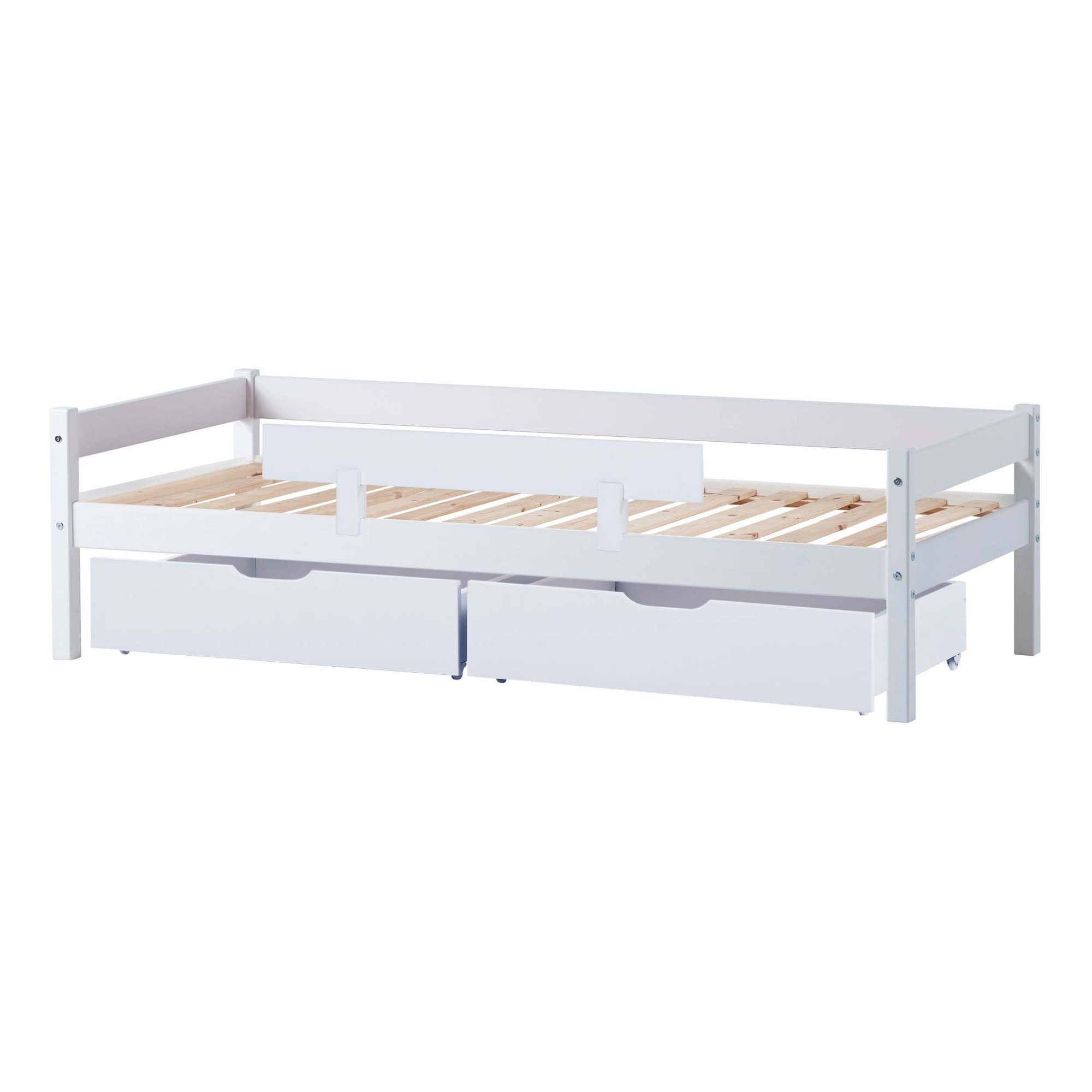 Lüttenhütt Kinderbed ECO One Kinderbed met valbeveiliging, met 2 laden
