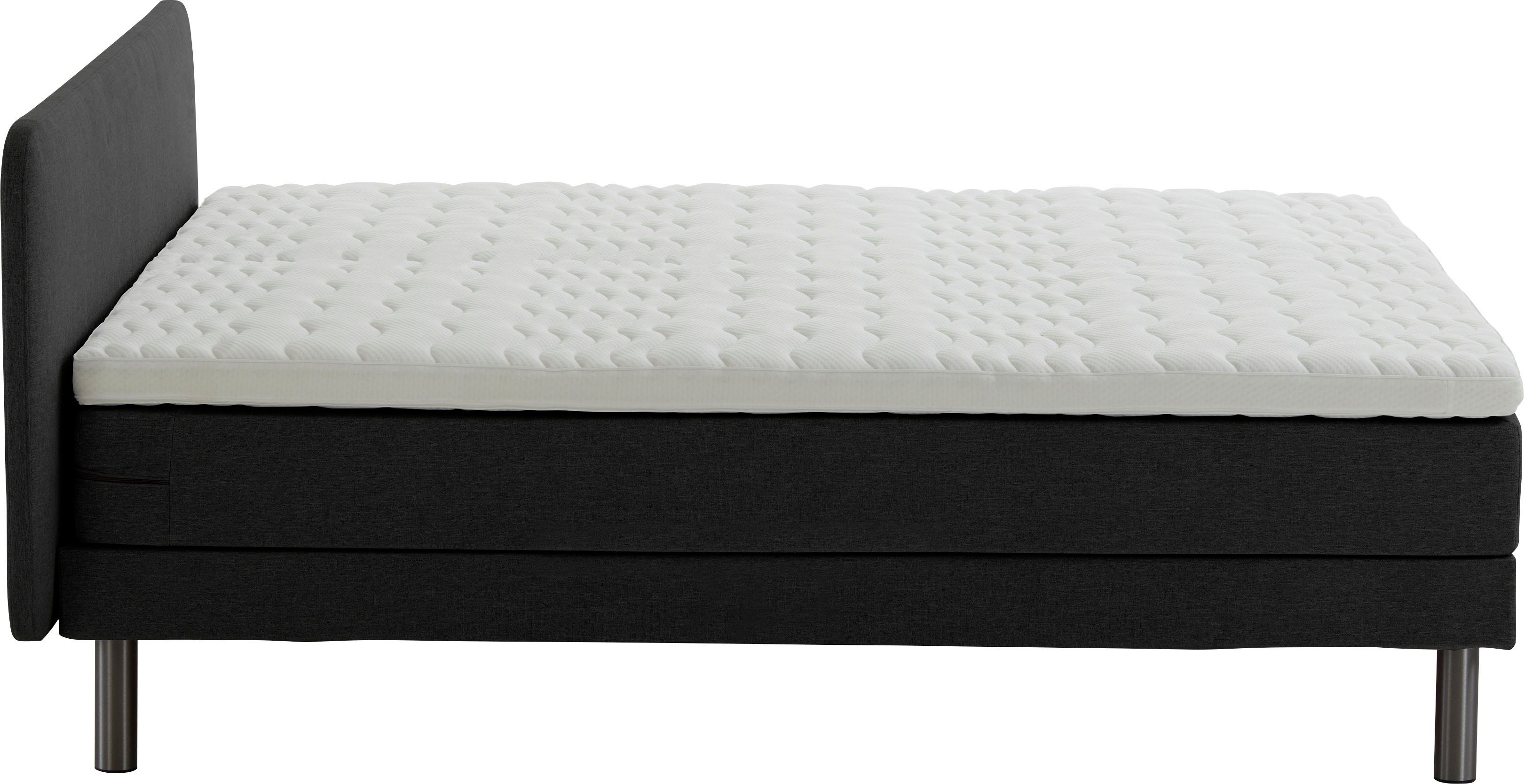 ATLANTIC home collection Boxspring CAROLA met 7-zones-pocketveringsmatras en topmatras van comfortschuim