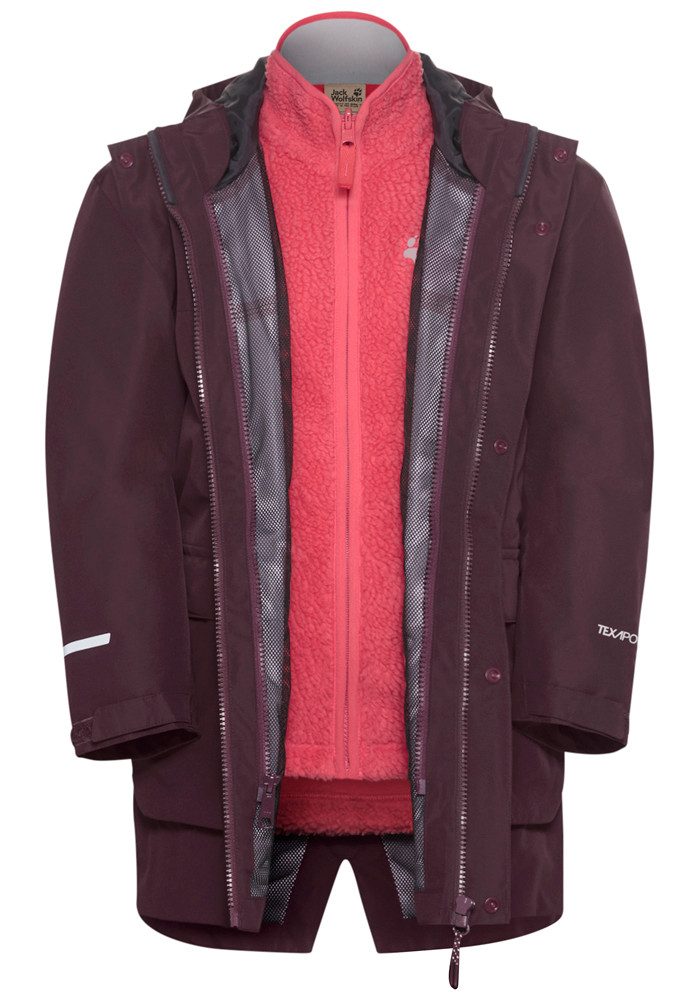 Jack Wolfskin Functioneel 3-in-1-jack 3IN1 CANVEY KIDS