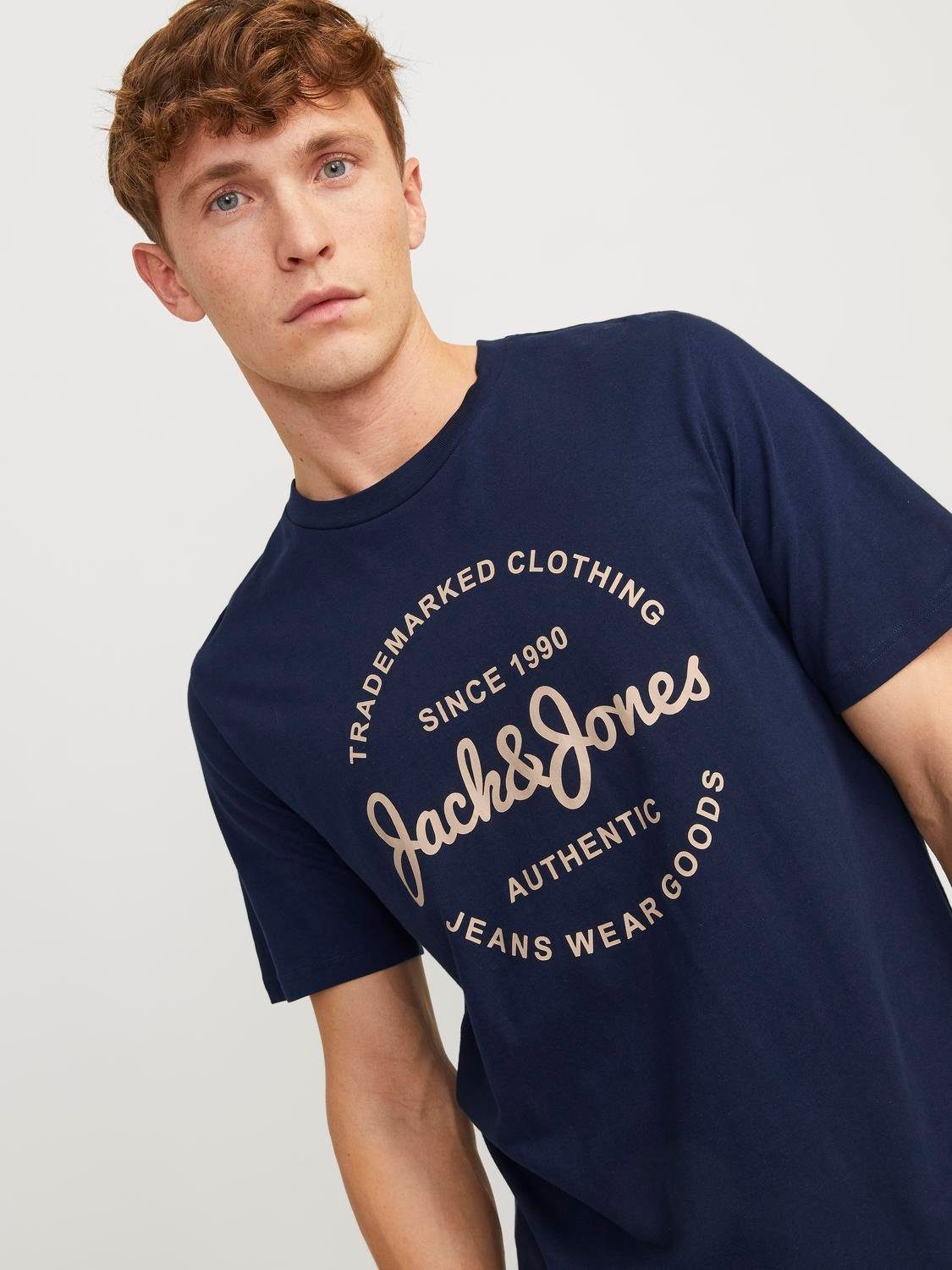 Jack & Jones Shirt met korte mouwen JJFOREST TEE SS CREW NECK