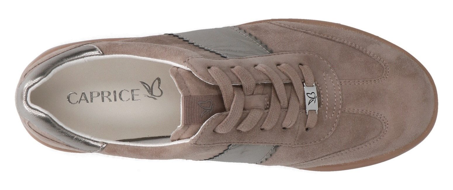 Caprice Plateausneakers , vrijetijdsschoen, halfschoen, veterschoen met gepolsterde schacht