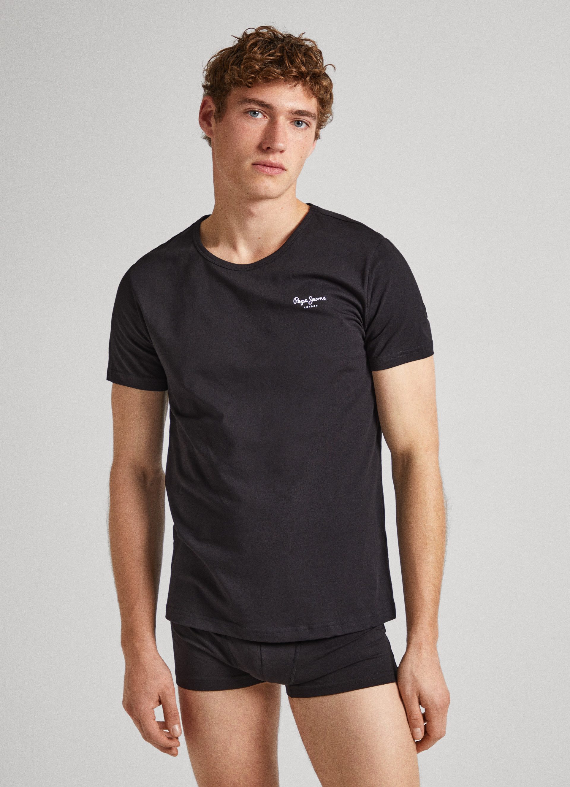 Pepe Jeans Shirt met ronde hals met stretch (set)