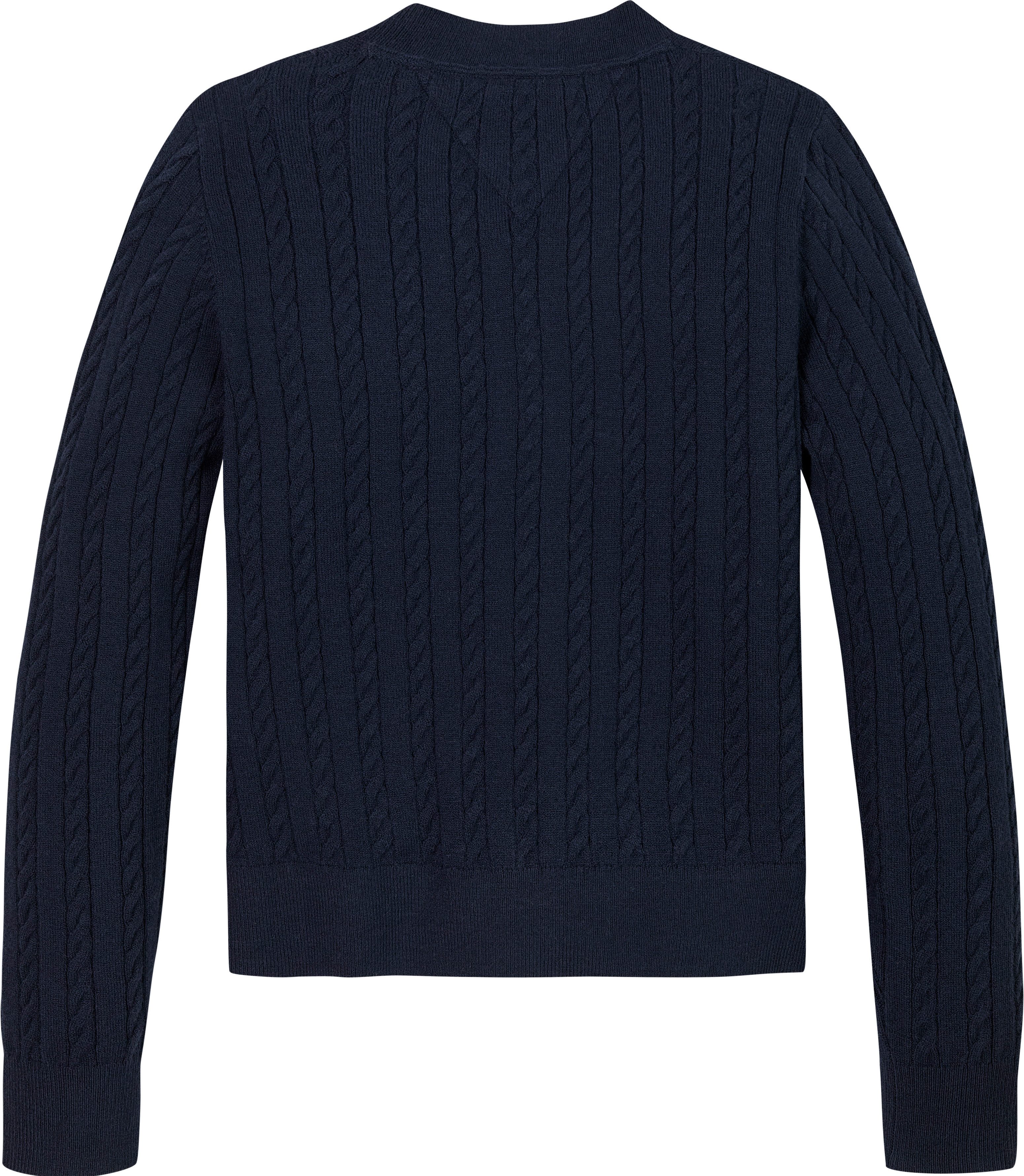 Tommy Hilfiger Vest MINI CABLE CARDIGAN met klein kabelpatroon