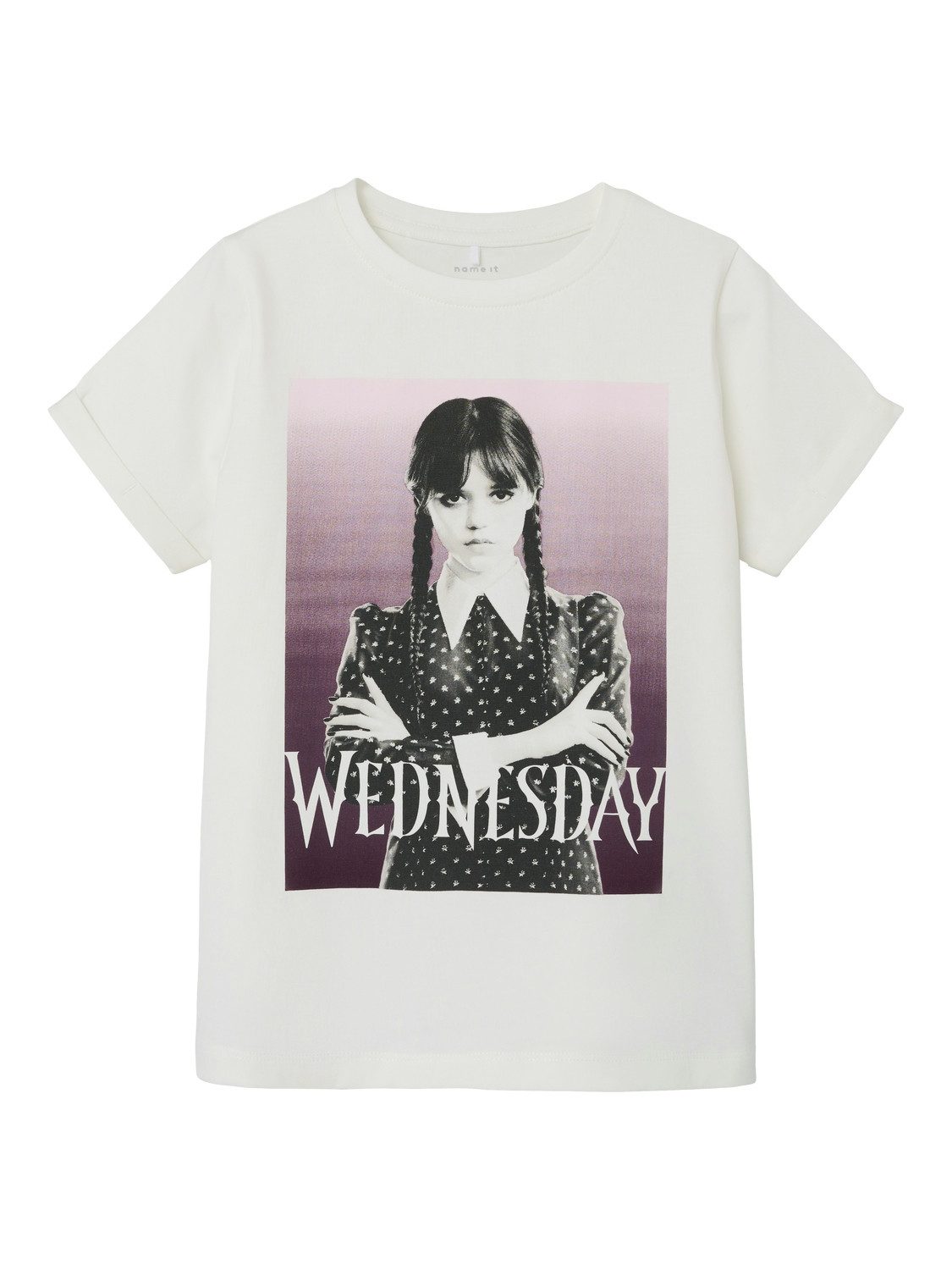 Name It Shirt met korte mouwen NKFJAX WEDNESDAY SS TOP BOX NOOS SKY