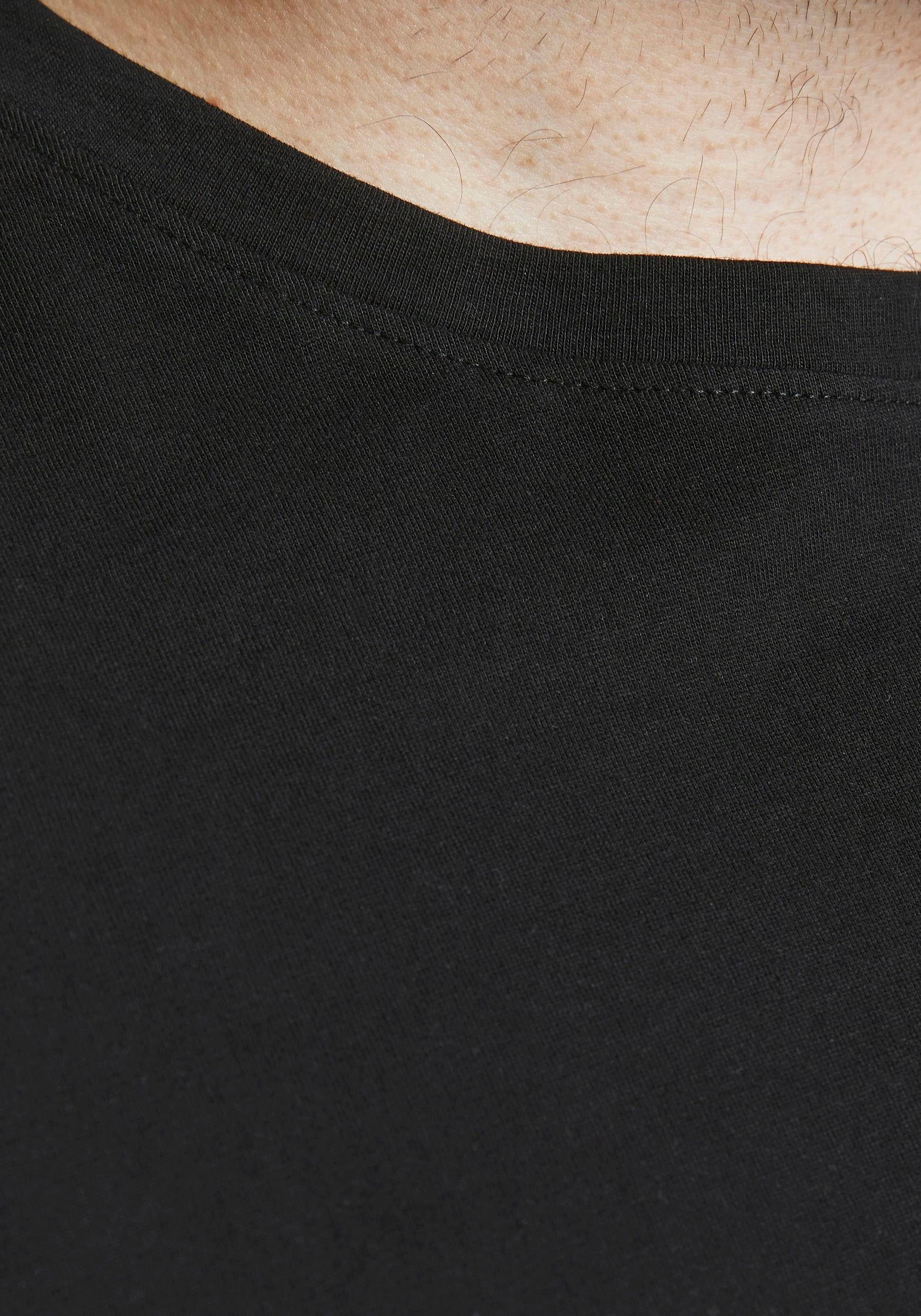 Jack & Jones PlusSize T-shirt NOA TEE met een afgeronde zoom, t/m maat 6xl
