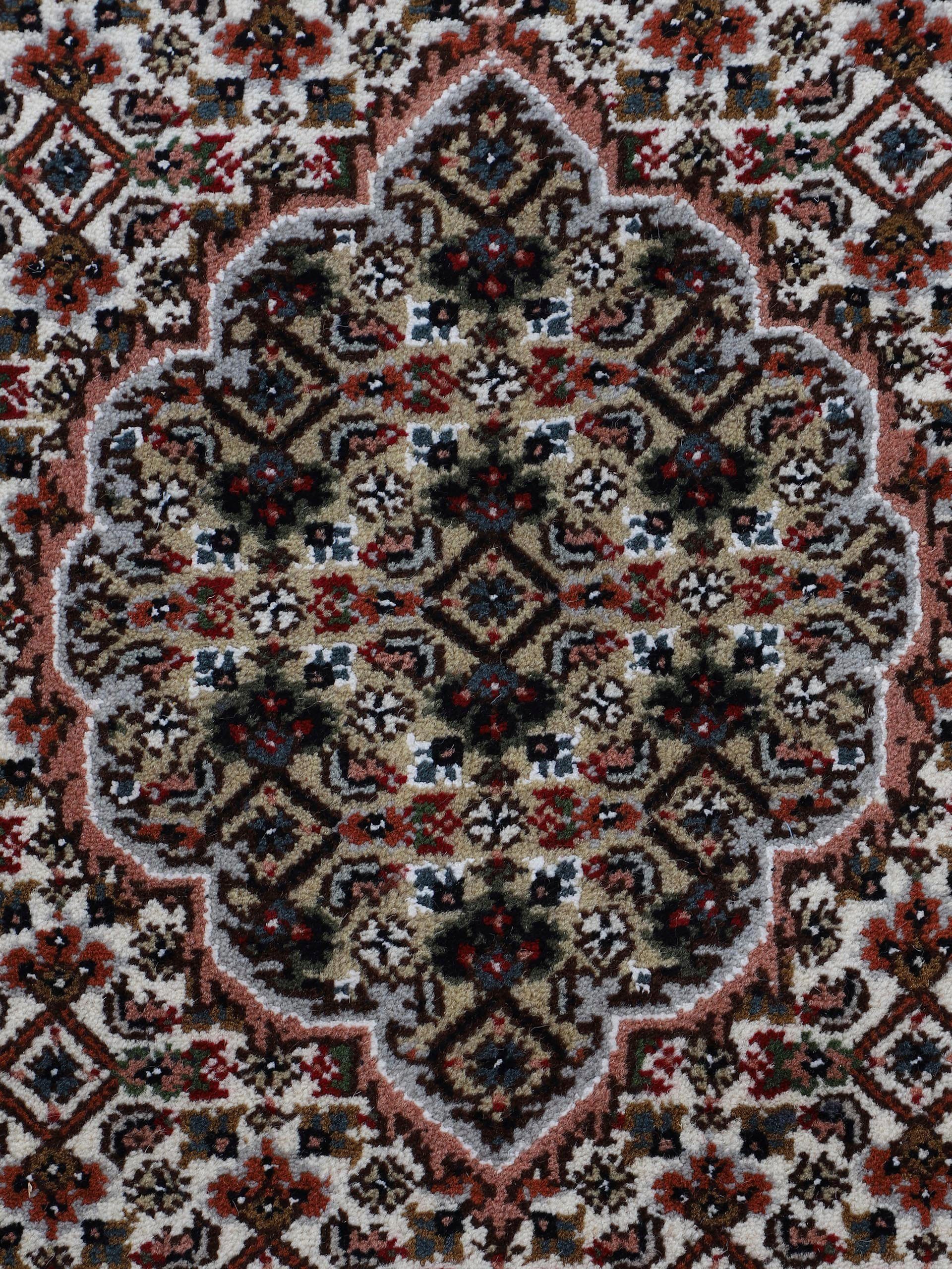 Woven Arts Loper Oosters tapijt Tabriz Mahi met de hand geknoopt, woonkamer, zuivere wol voor een warme omgevingsklimaat