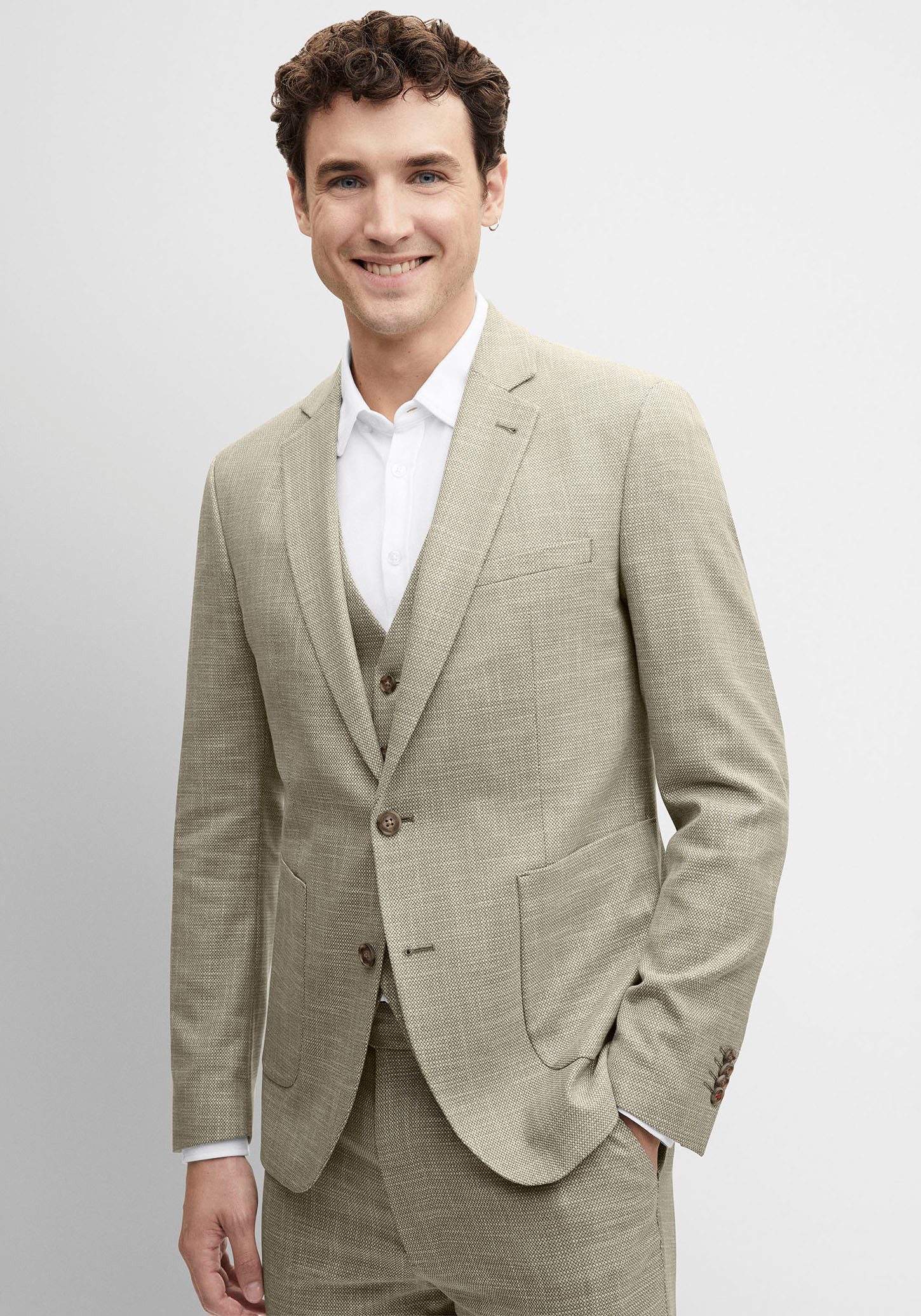 Cinque Colbert bij een pak CIDATI met borstzak heren colberts & blazers maat 56 bruin