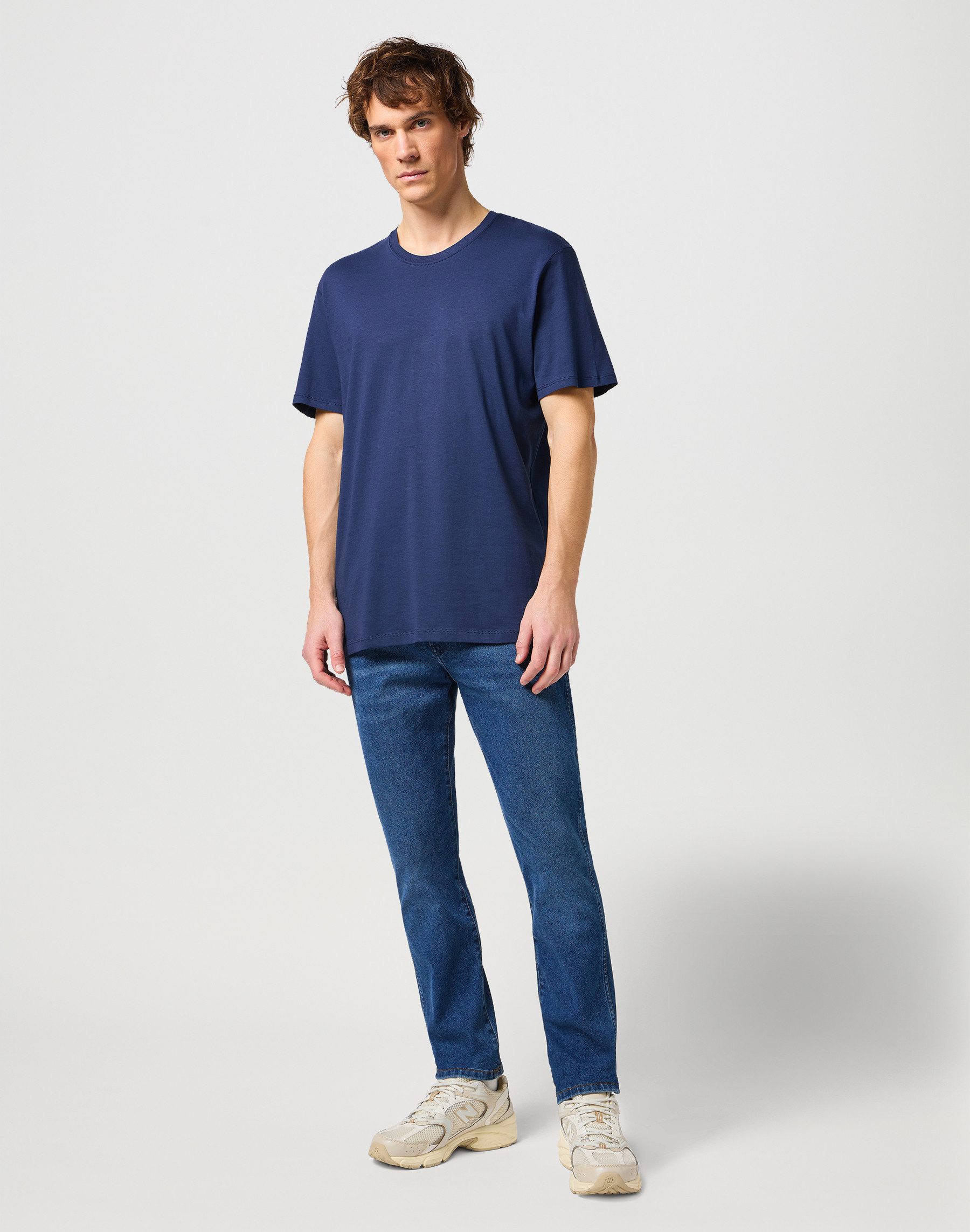 Wrangler Shirt met ronde hals (set, 2-delig)