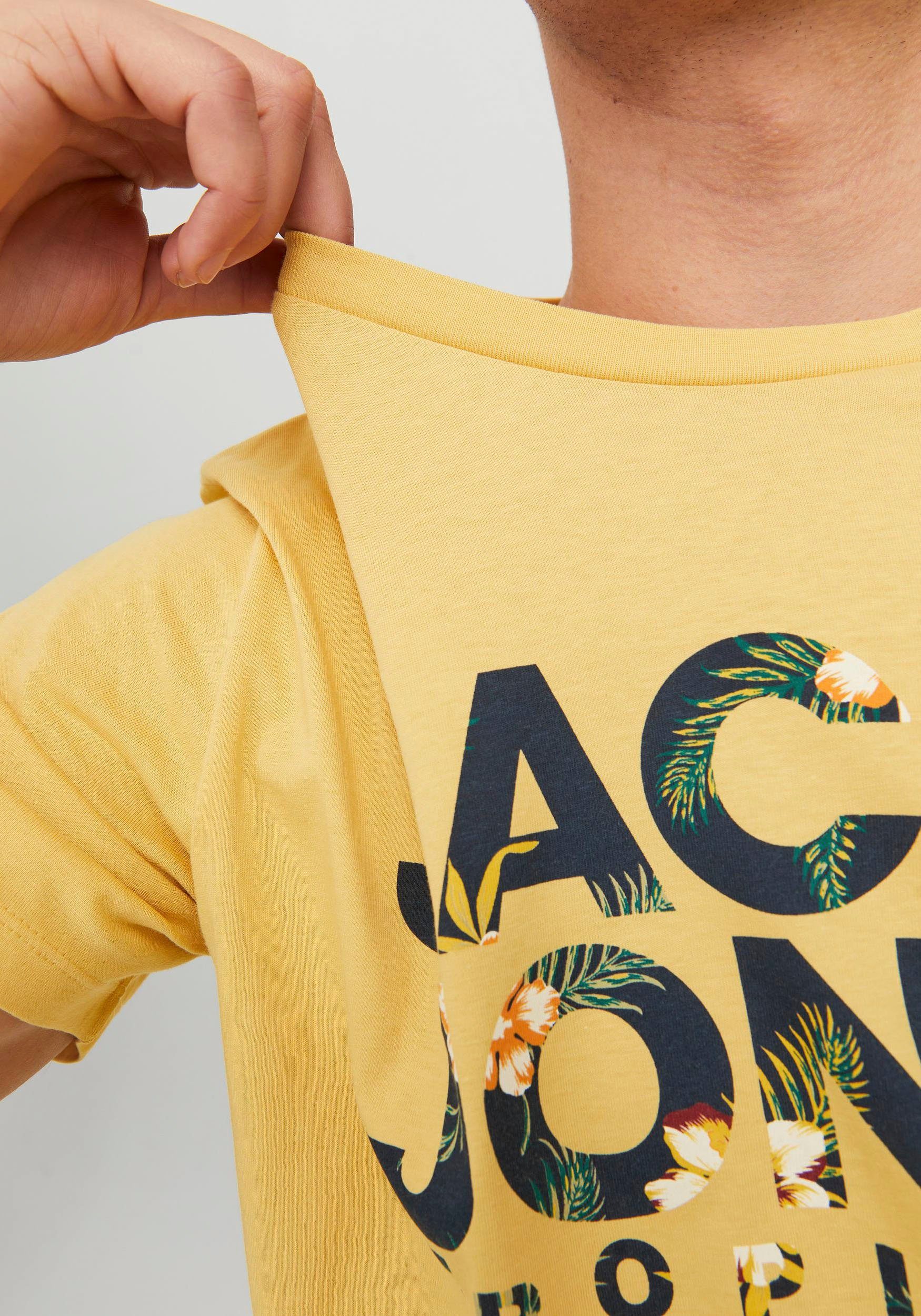 Jack & Jones Shirt met ronde hals JJBECS SHAPE TEE SS CREW NECK