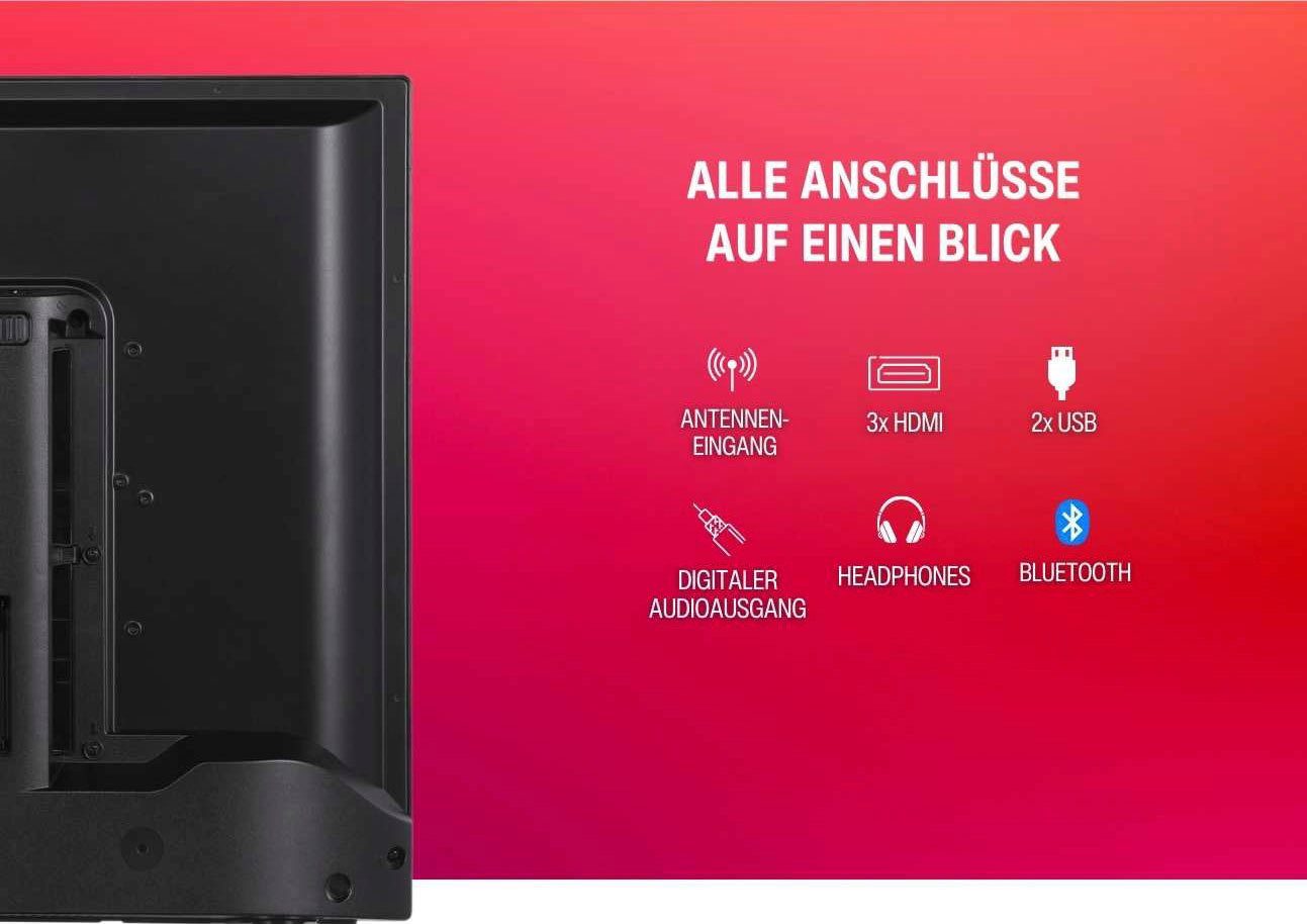 Telefunken Led-TV D70V950M2CWH, 177 cm / 70", 4K Ultra HD, Android TV - Smart TV, Dolby Atmos,USB-Recording,Google Assistent,Android-TV