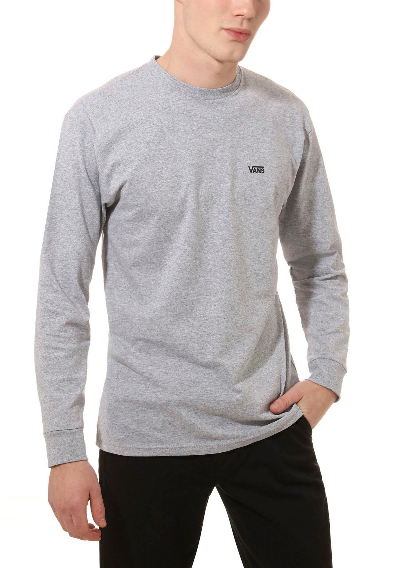 Vans Shirt met lange mouwen LEFT CHEST HIT LS heren fitness maat XXL (60/62) grijs