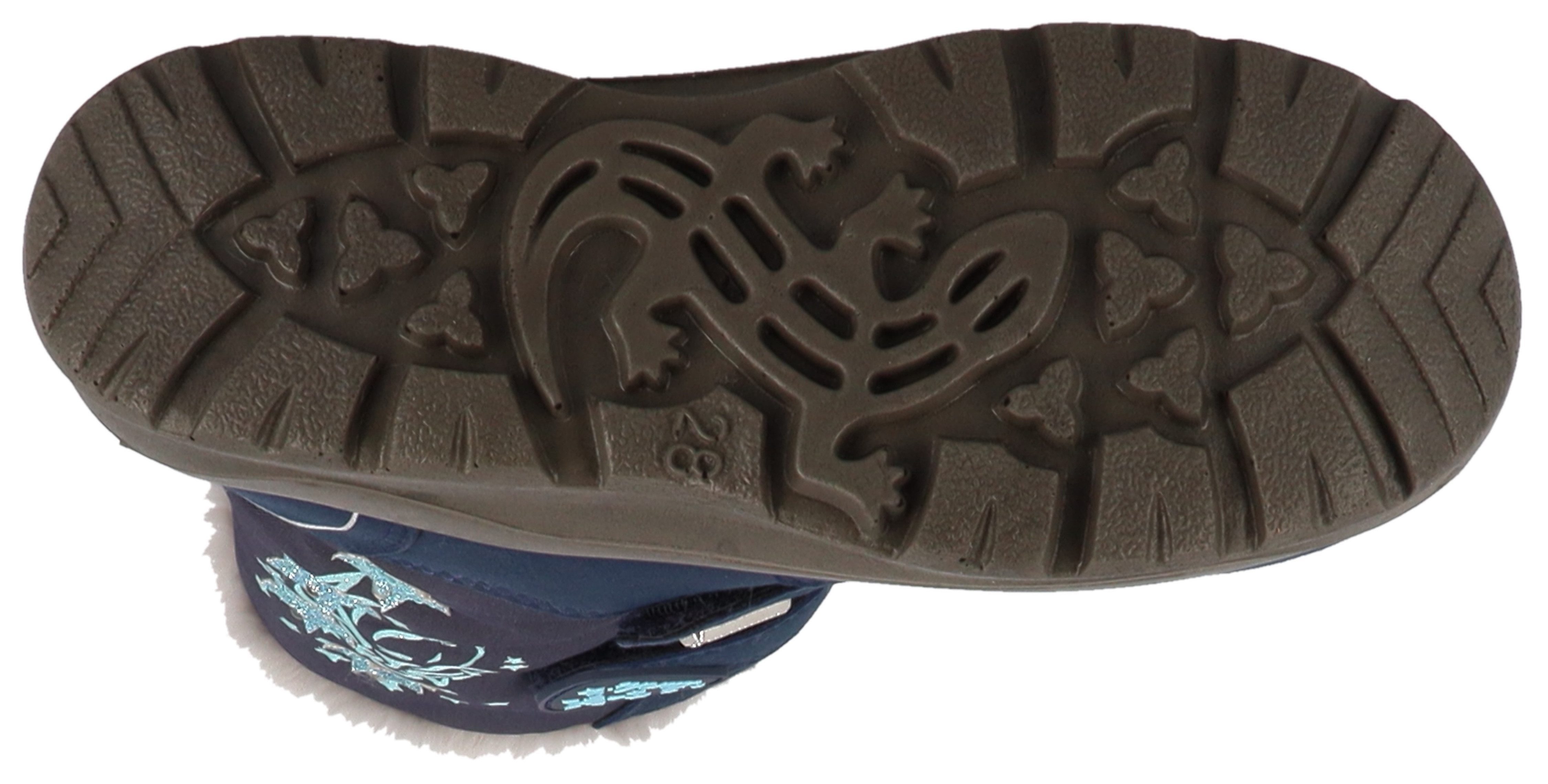 Lurchi Winterlaarzen Kasandra SYMPATEX Klittenbandboots met glitter, maatsjabloon om te downloaden