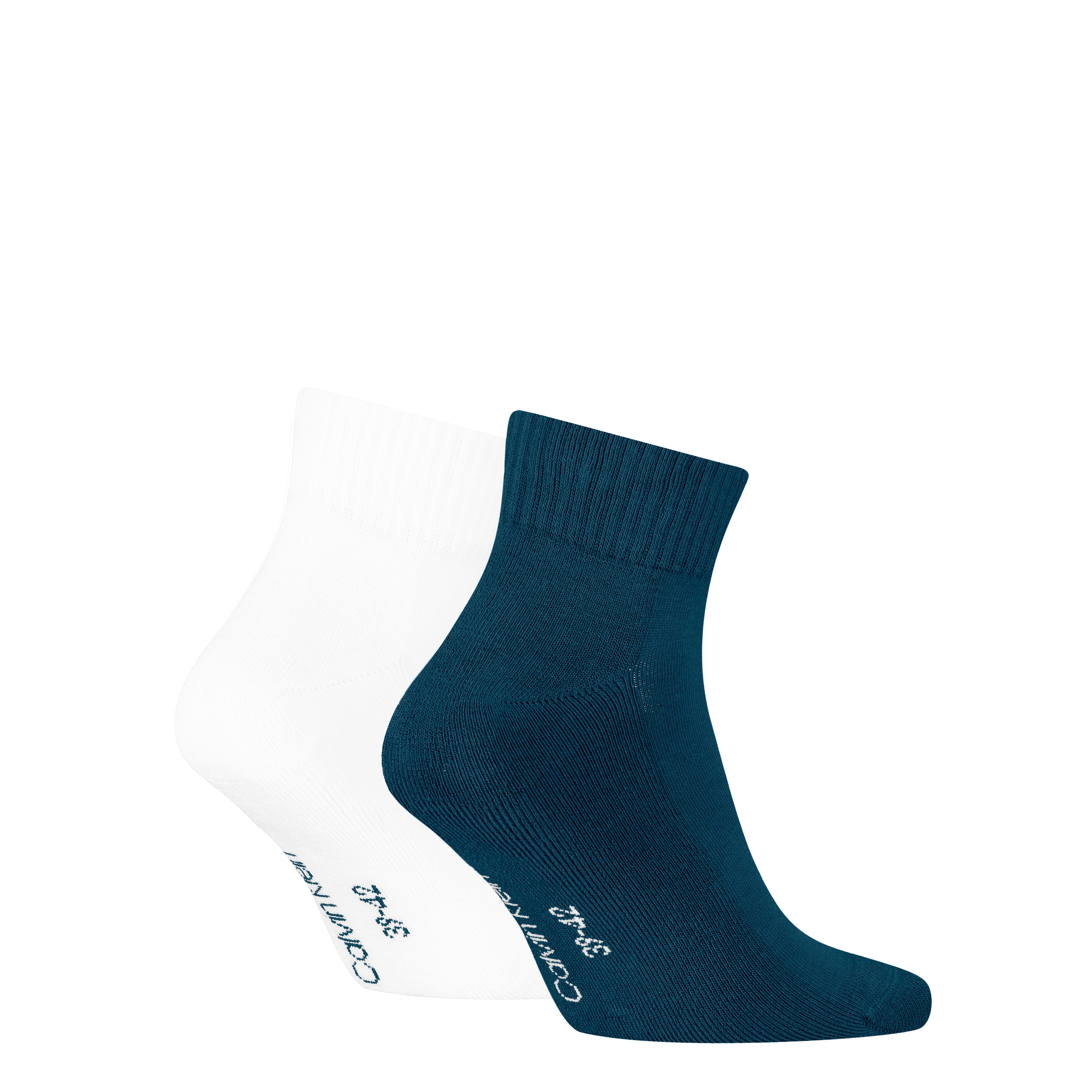 Calvin Klein Jeans Korte sokken CKJ MEN QUARTER 2P MONOGRAM met een stijlvol logoborduursel (2 paar, 2 paar)