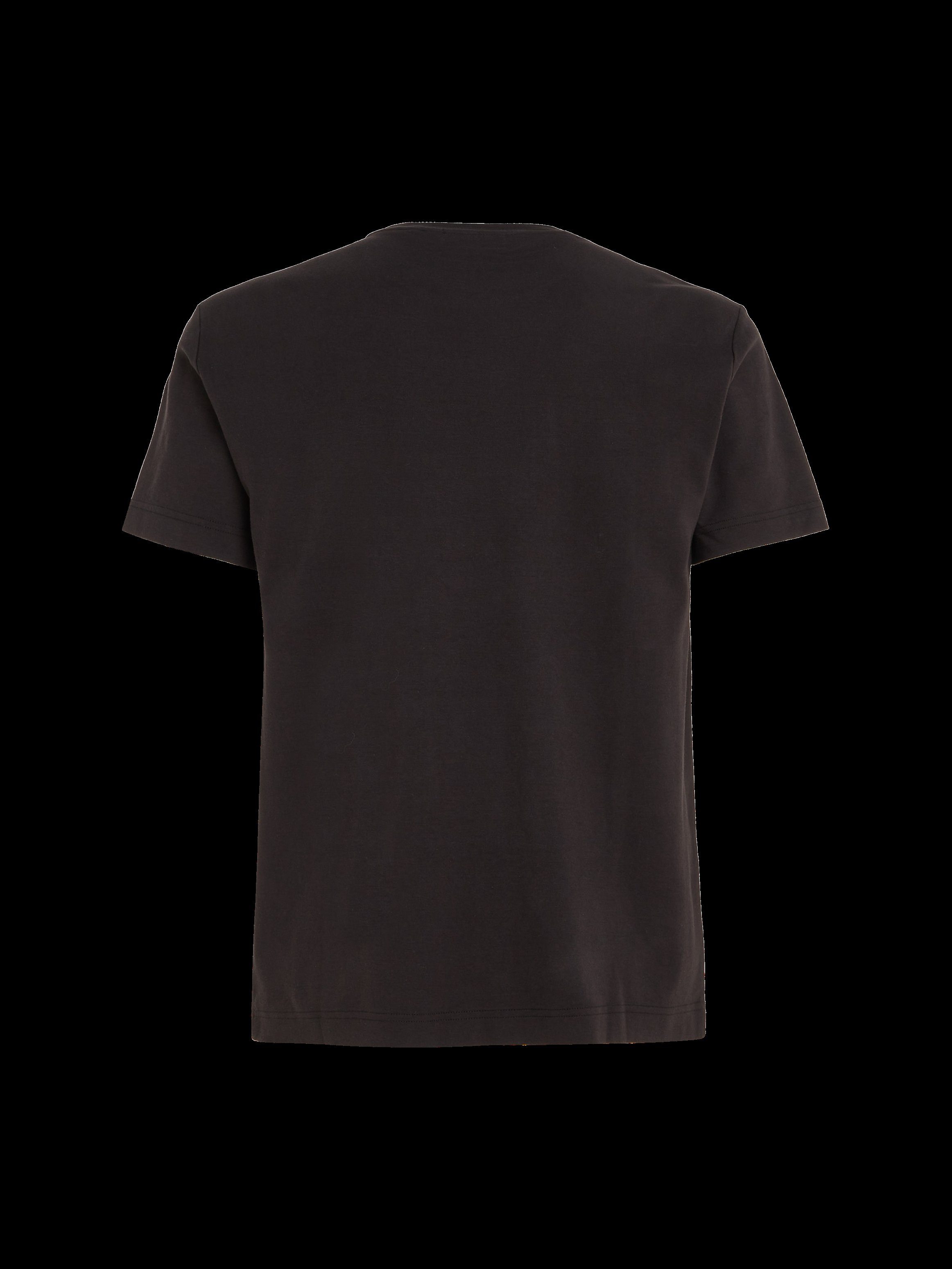 Calvin Klein T-shirt Micro Logo van dikke winterjersey, met logoprint