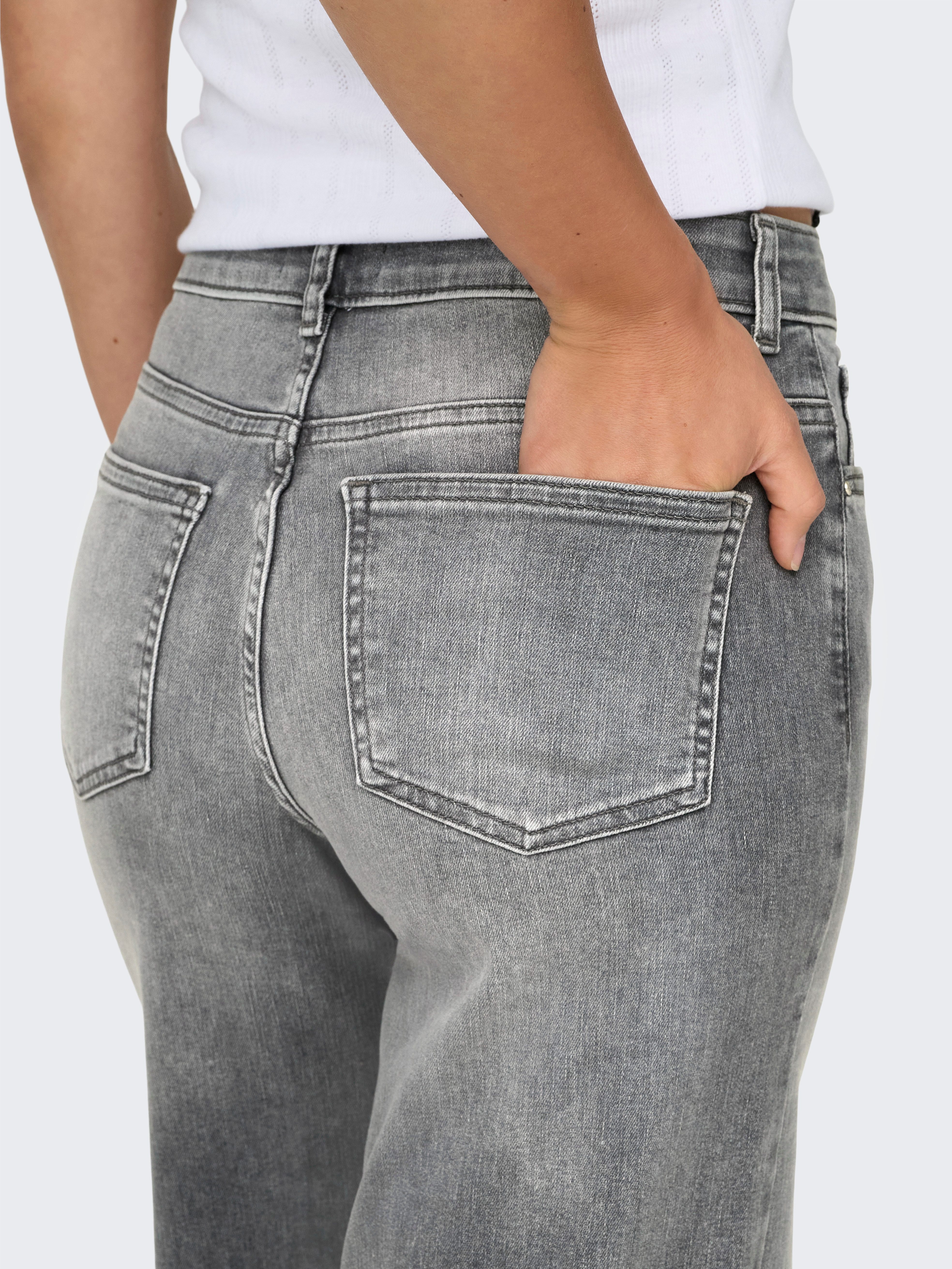 Only High-waist jeans ONLMADISON BLUSH HW WID DNM REA0938 NOOS
