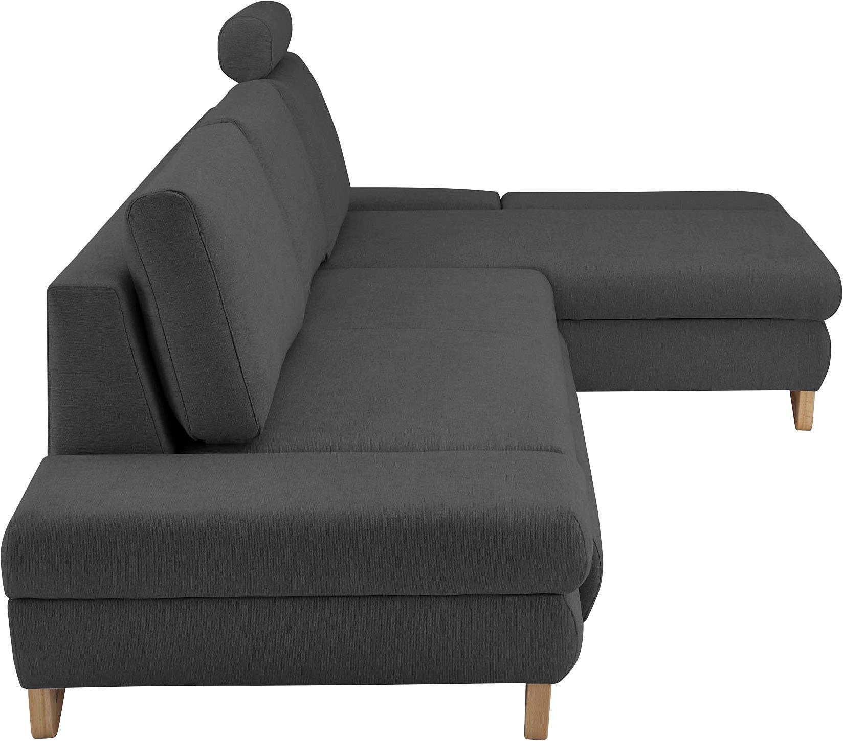 INOSIGN Slaapbank City/Giron comfortabele slaapbank (ligoppervlak 245 x 138 cm) en bedlade