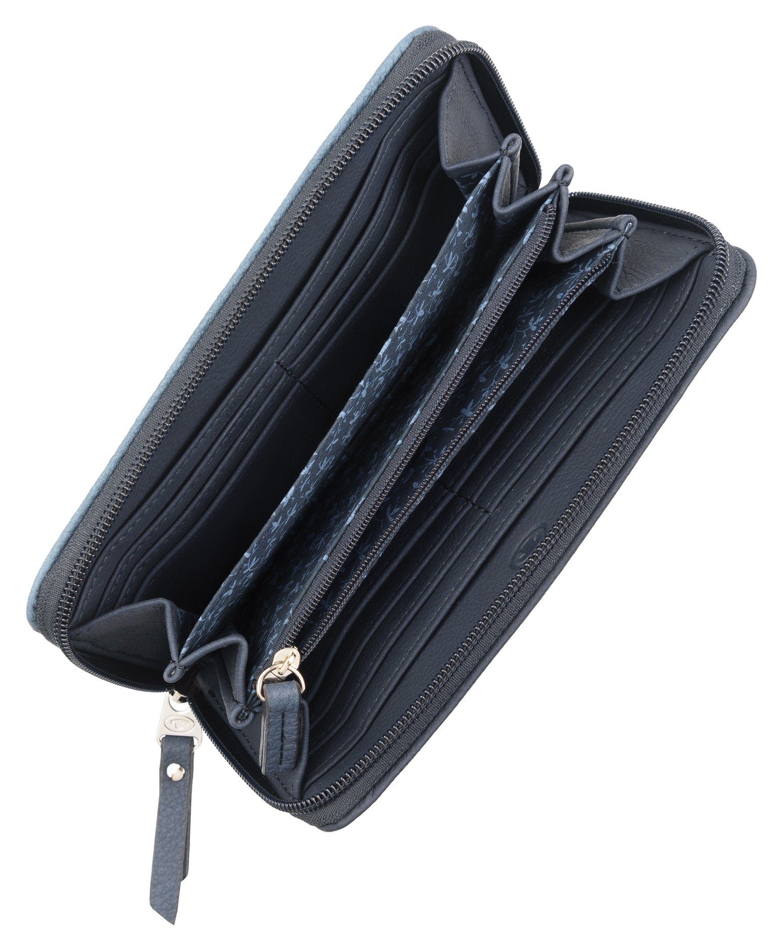 Tom Tailor Portemonnee ELLEN Long zip wallet in modieus streepdessin