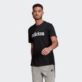adidas performance t-shirt essentials embroidered linear logo zwart