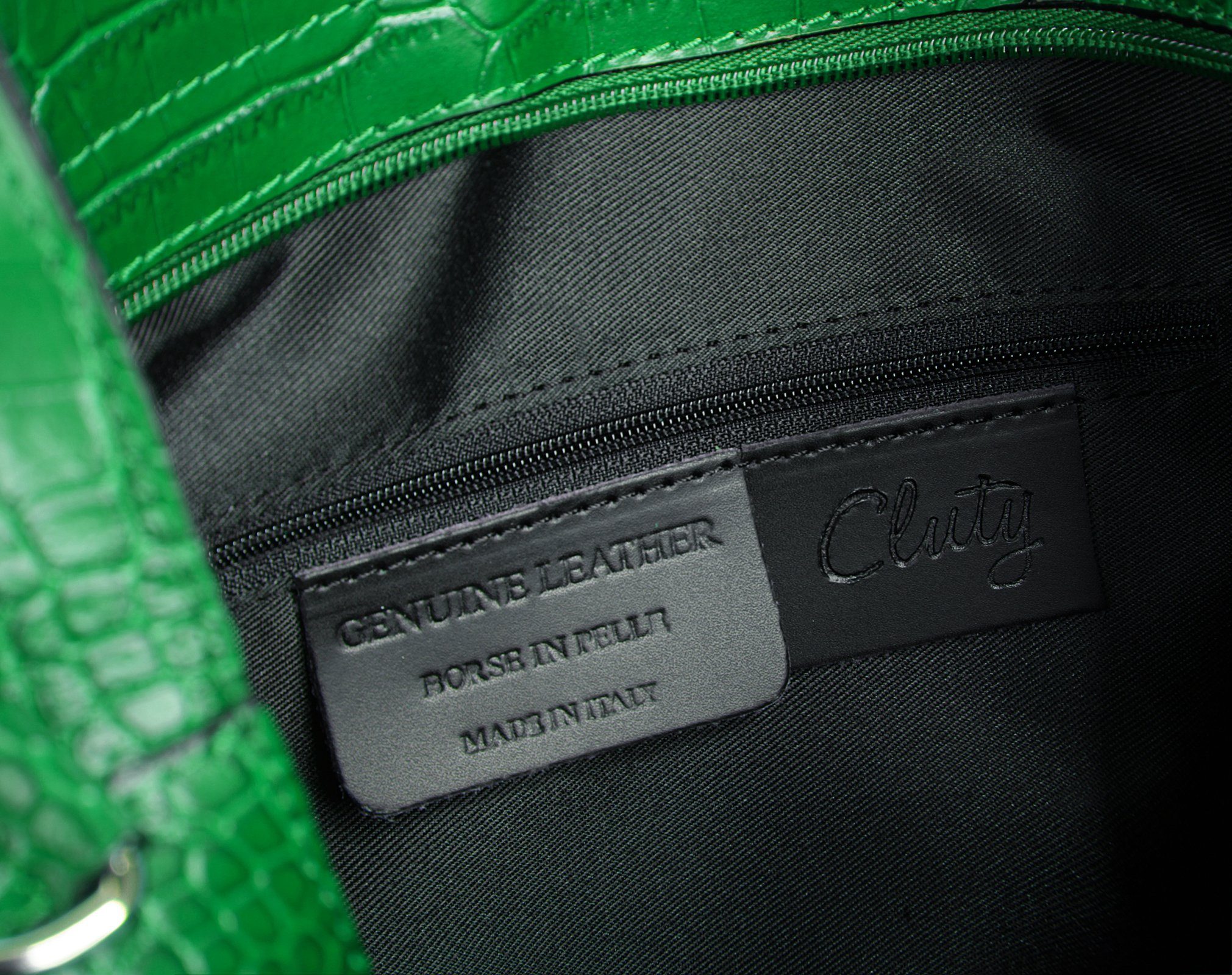 Cluty Tas echt leer, made in italy