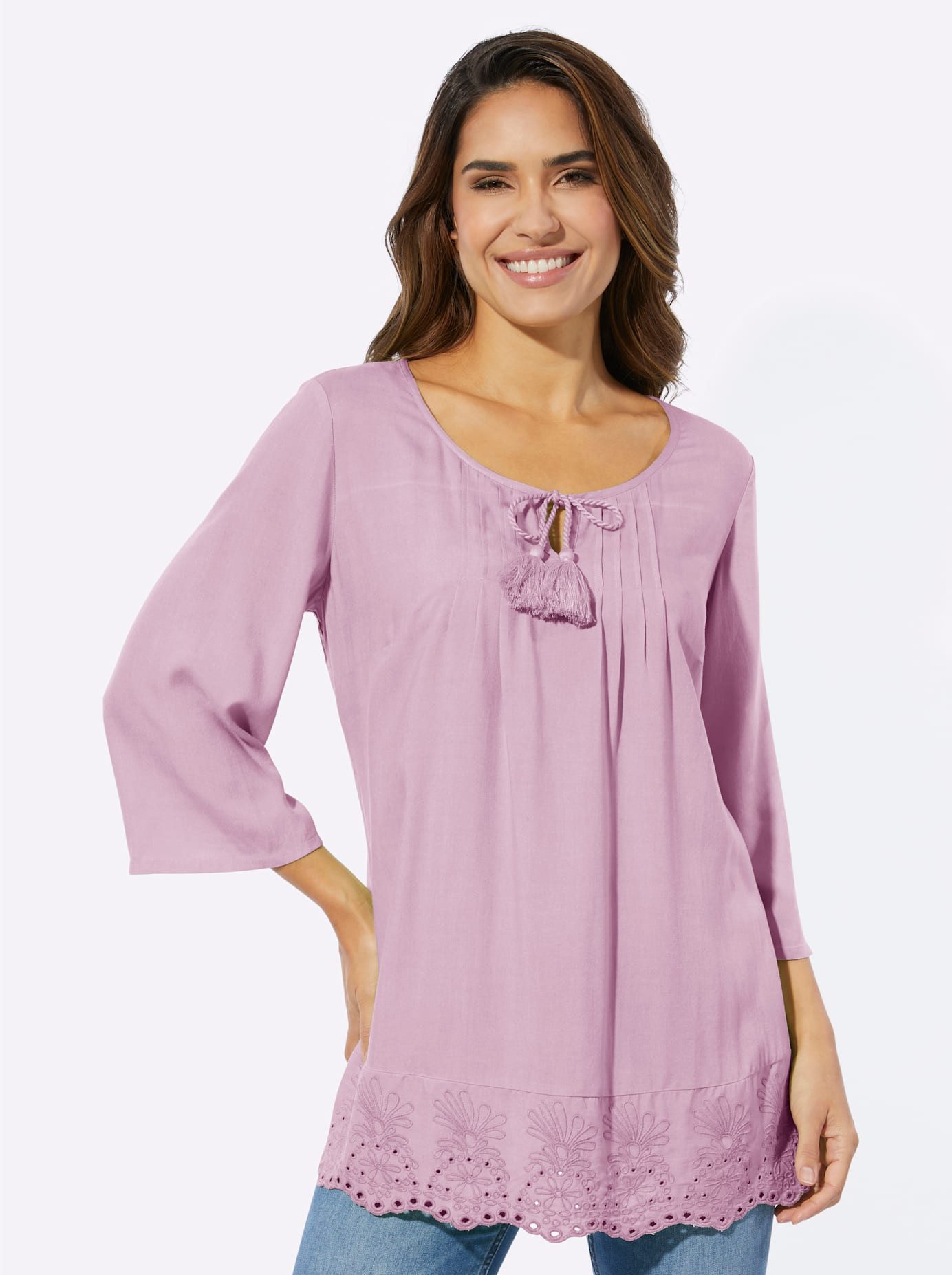 Classic Basics Lange blouse dames lange blouses maat 54 roze