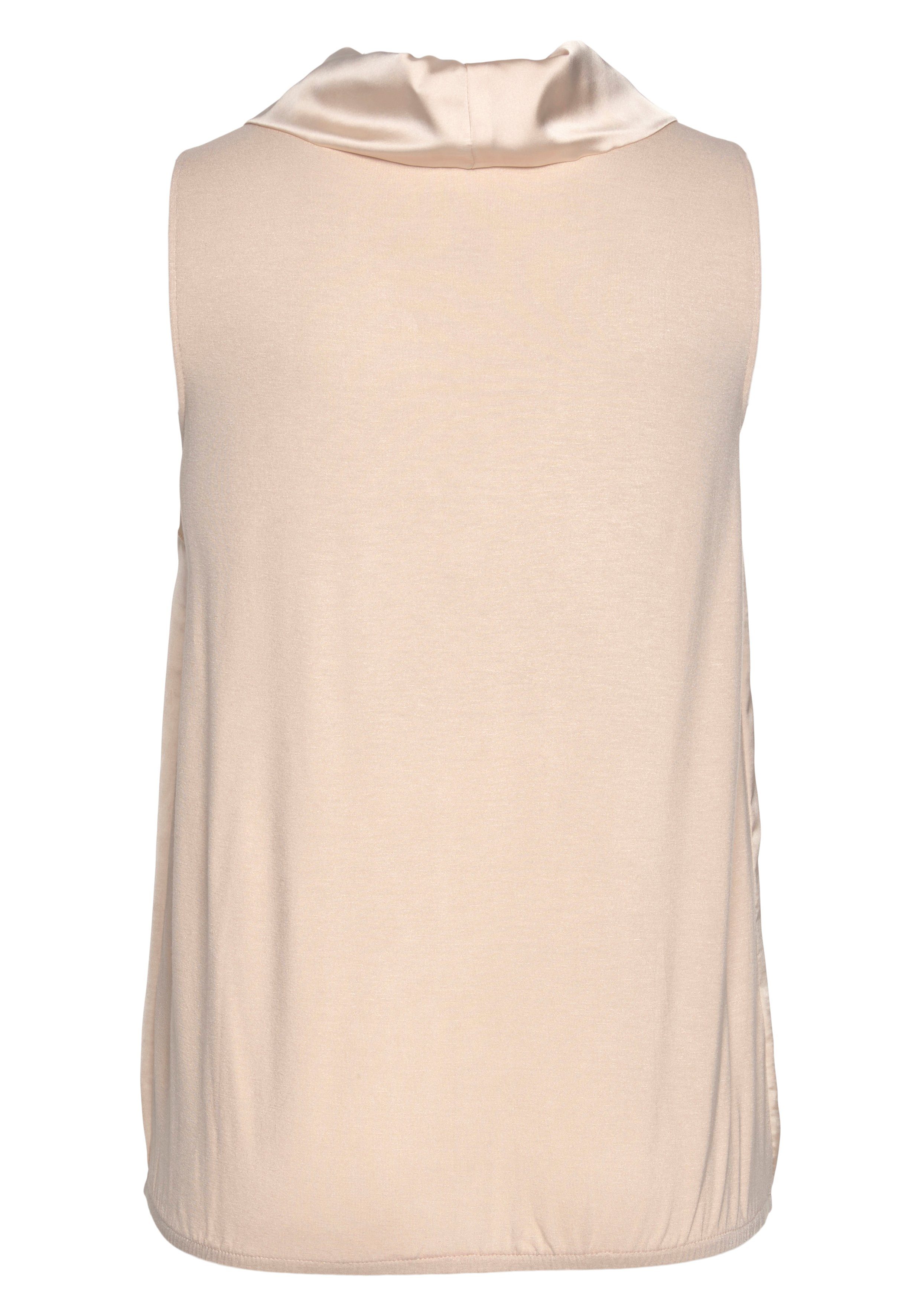 Laura Scott Top van satijn en jersey - nieuwe kleuren