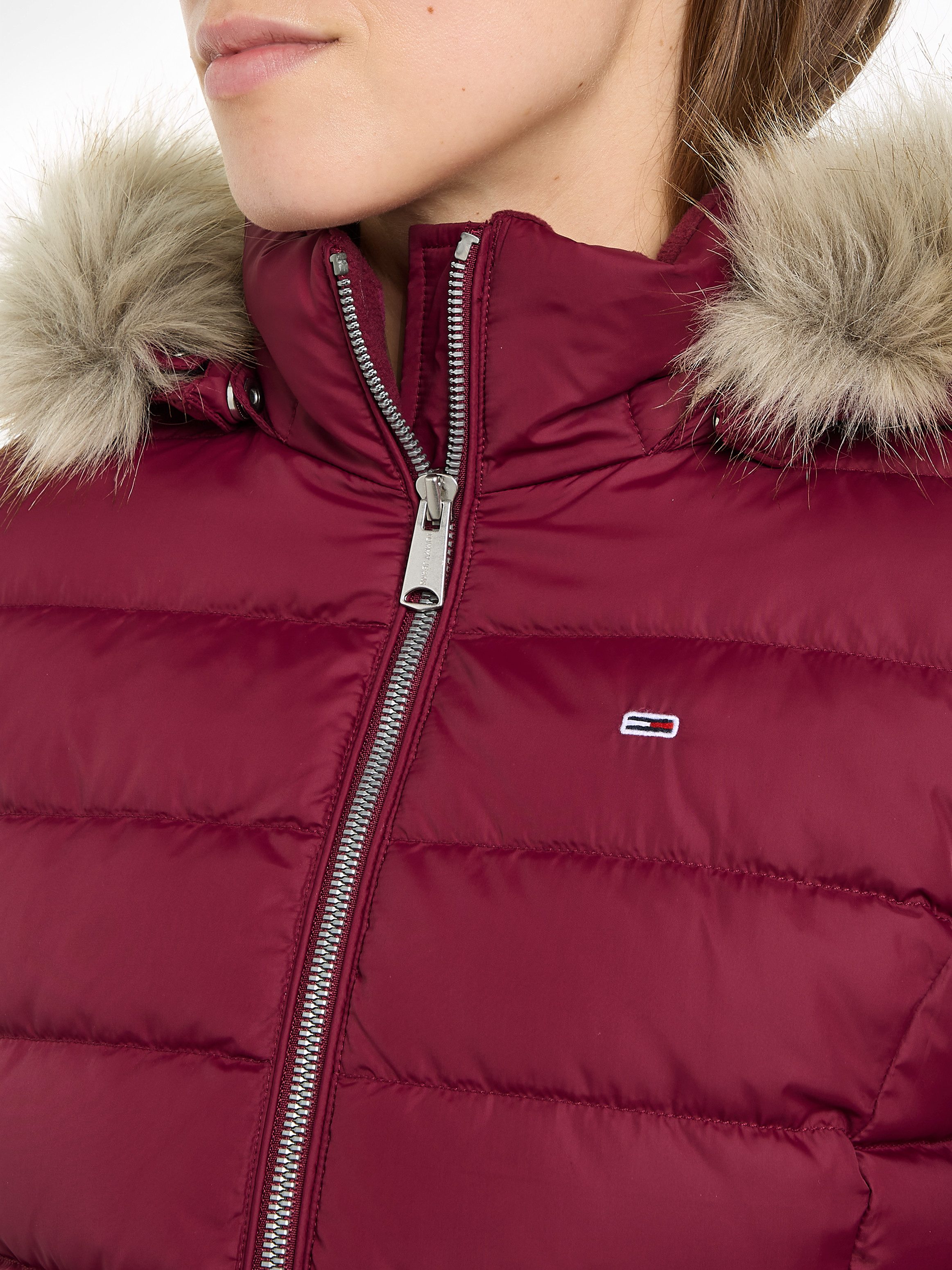 TOMMY JEANS Gewatteerde jas TJW BASIC HOODED DOWN JACKET EXT