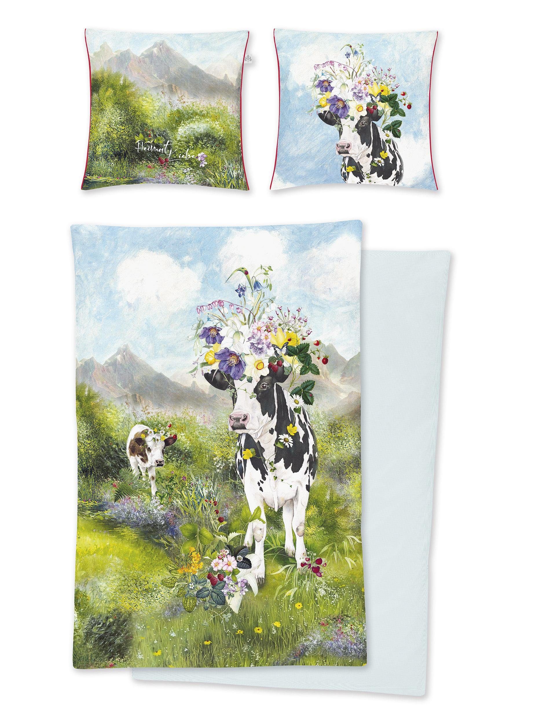 Irisette Tweezijdig te gebruiken overtrekset Magic-K 8844 elegante digitale print (2-delig)