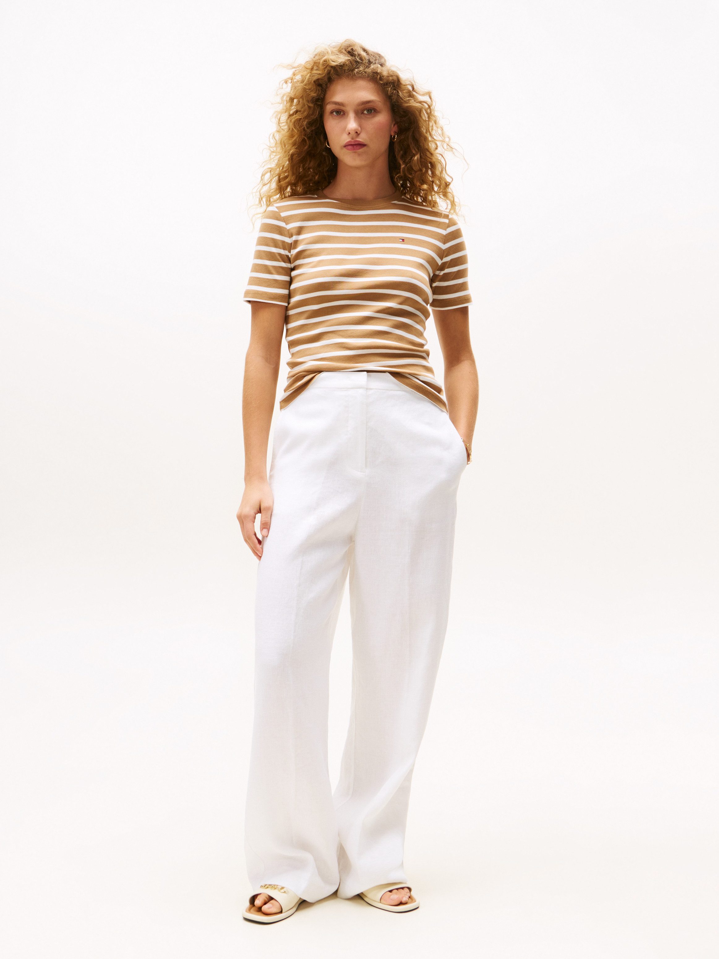 Tommy Hilfiger T-shirt SLIM CODY C-NK SS met geborduurd logo