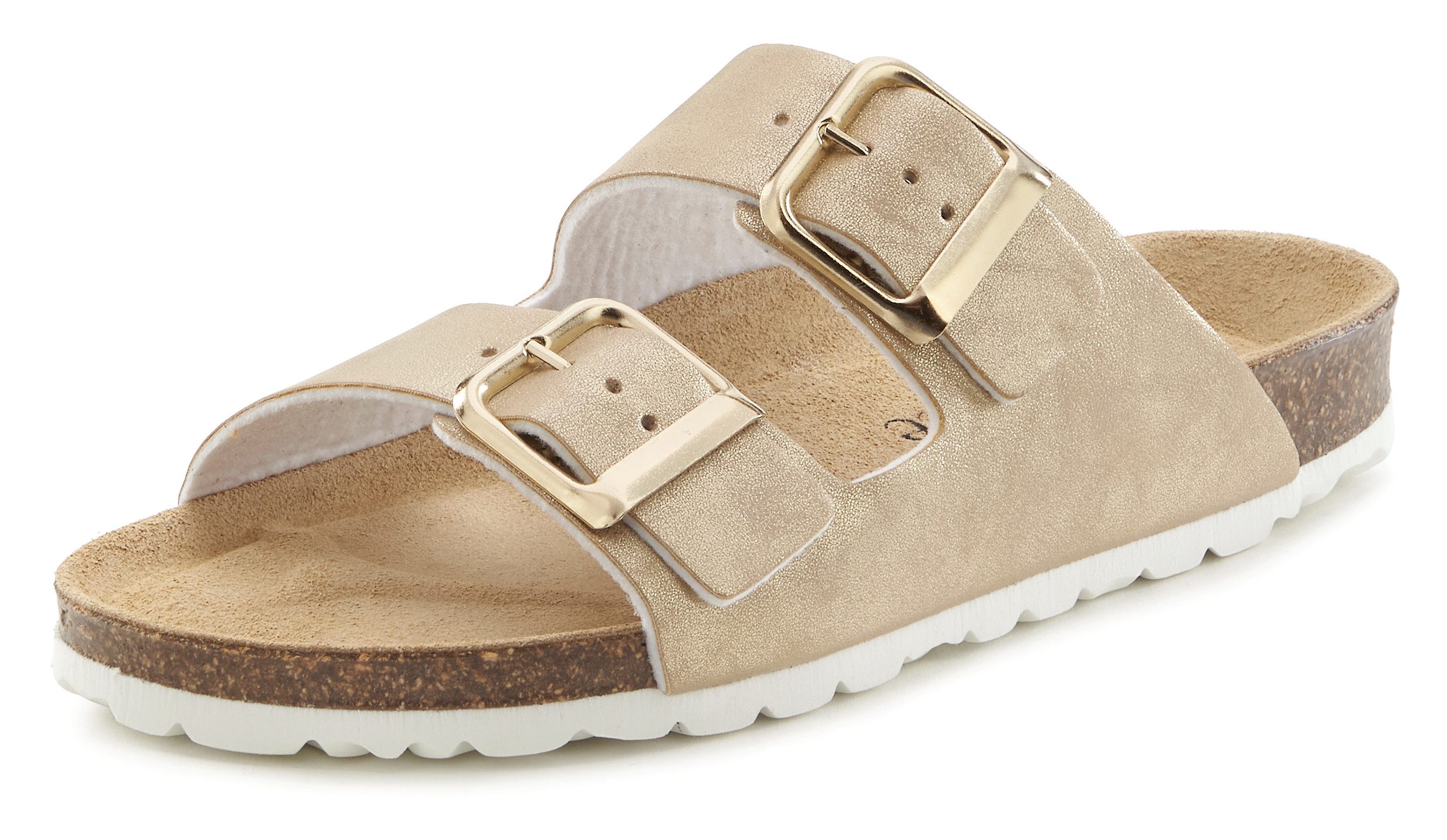 Vivance Slippers Mule, Sandalen, open schoen Mule, sandaal, open schoen met zachte binnenzool en kurkvoetbed