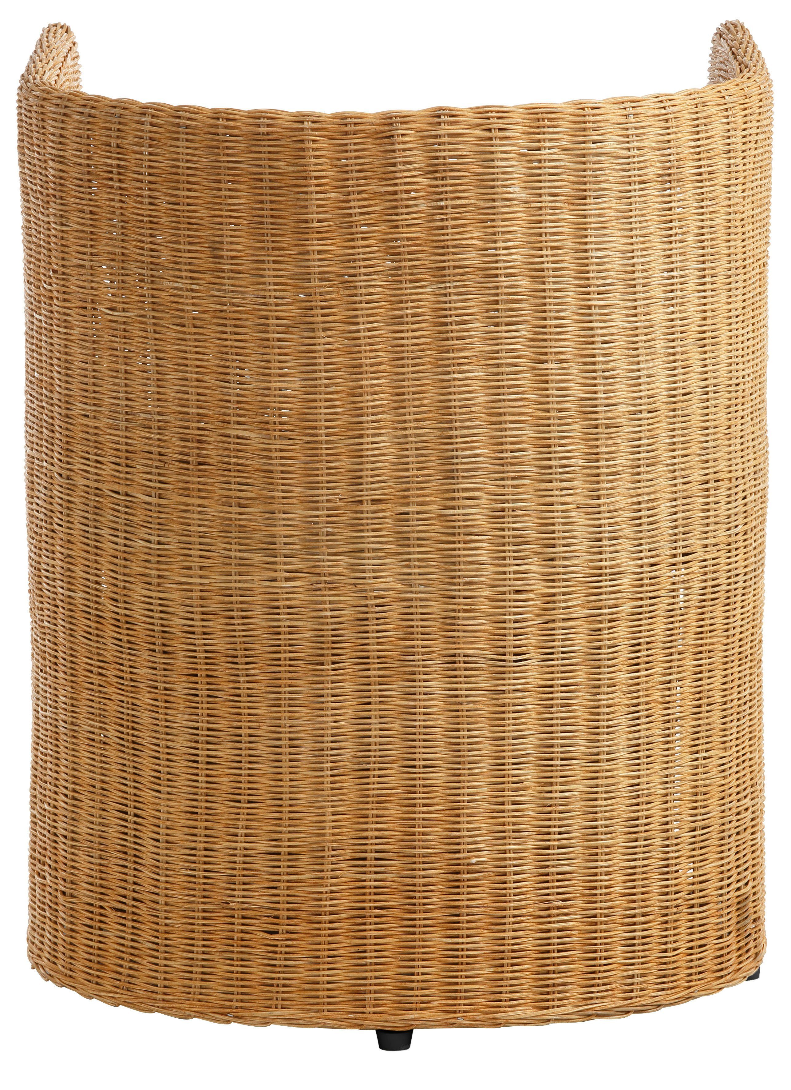 Home affaire Rotanstoel Blaxton inclusief mand en zitkussen, rotan vlechtwerk, breedte 56 cm