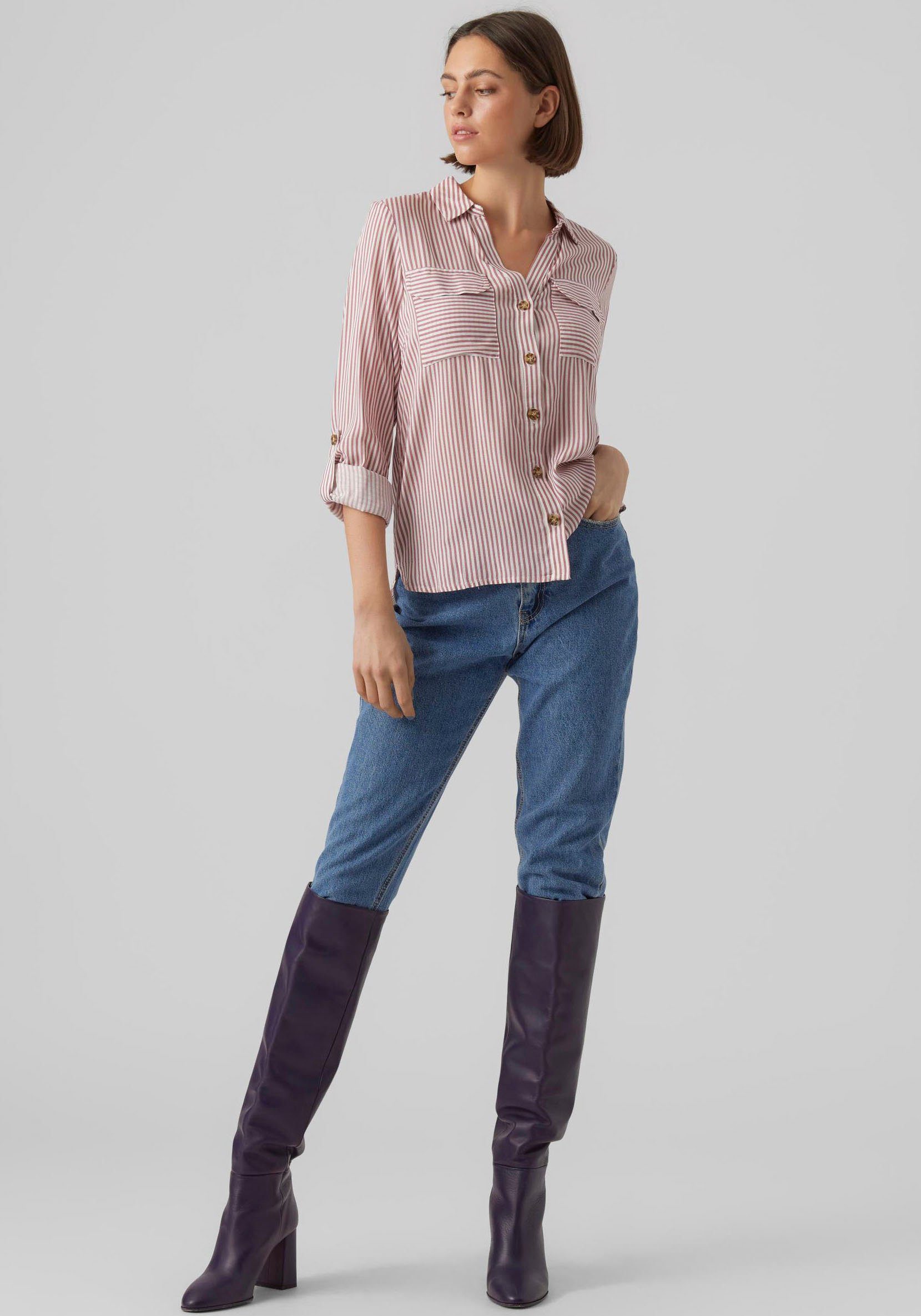 Vero Moda Overhemdblouse VMBUMPY L/S SHIRT NEW WVN GA NOOS