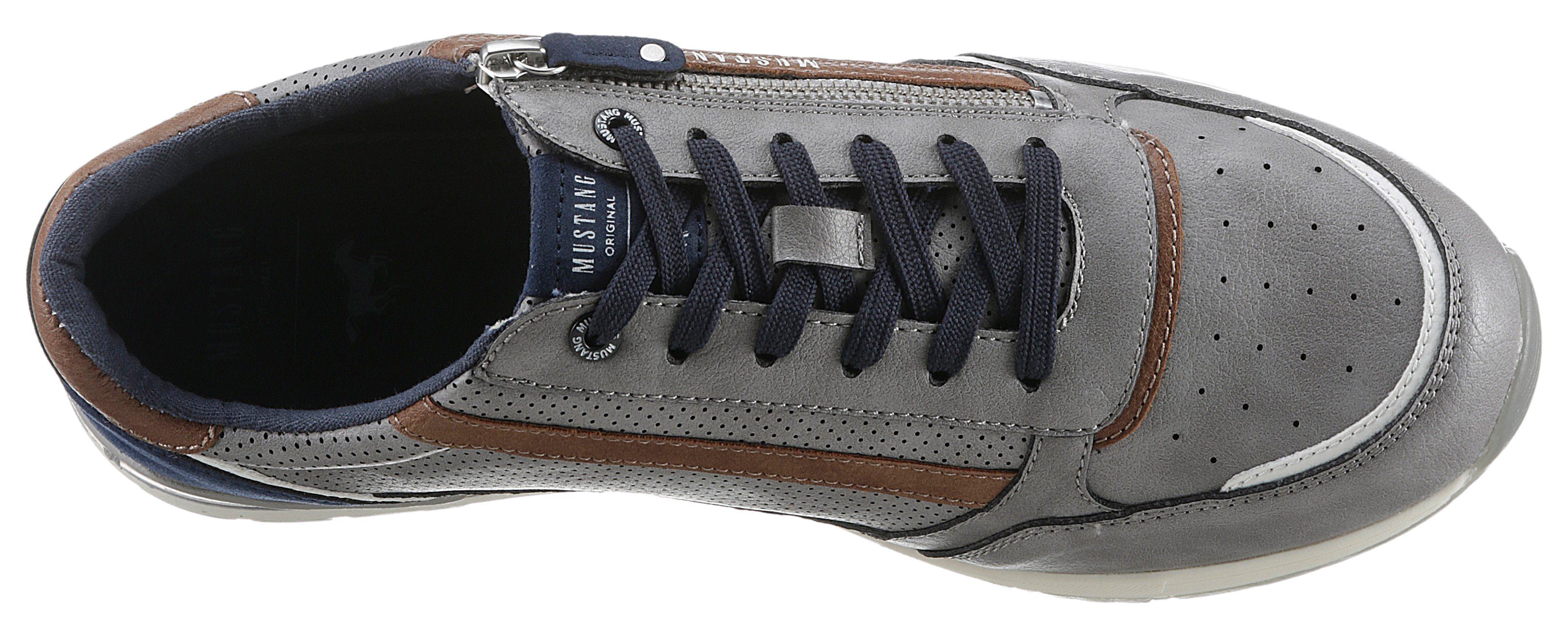 Mustang Shoes Sneakers met buitenrits, vrijetijdsschoen, lage schoen, veterschoen