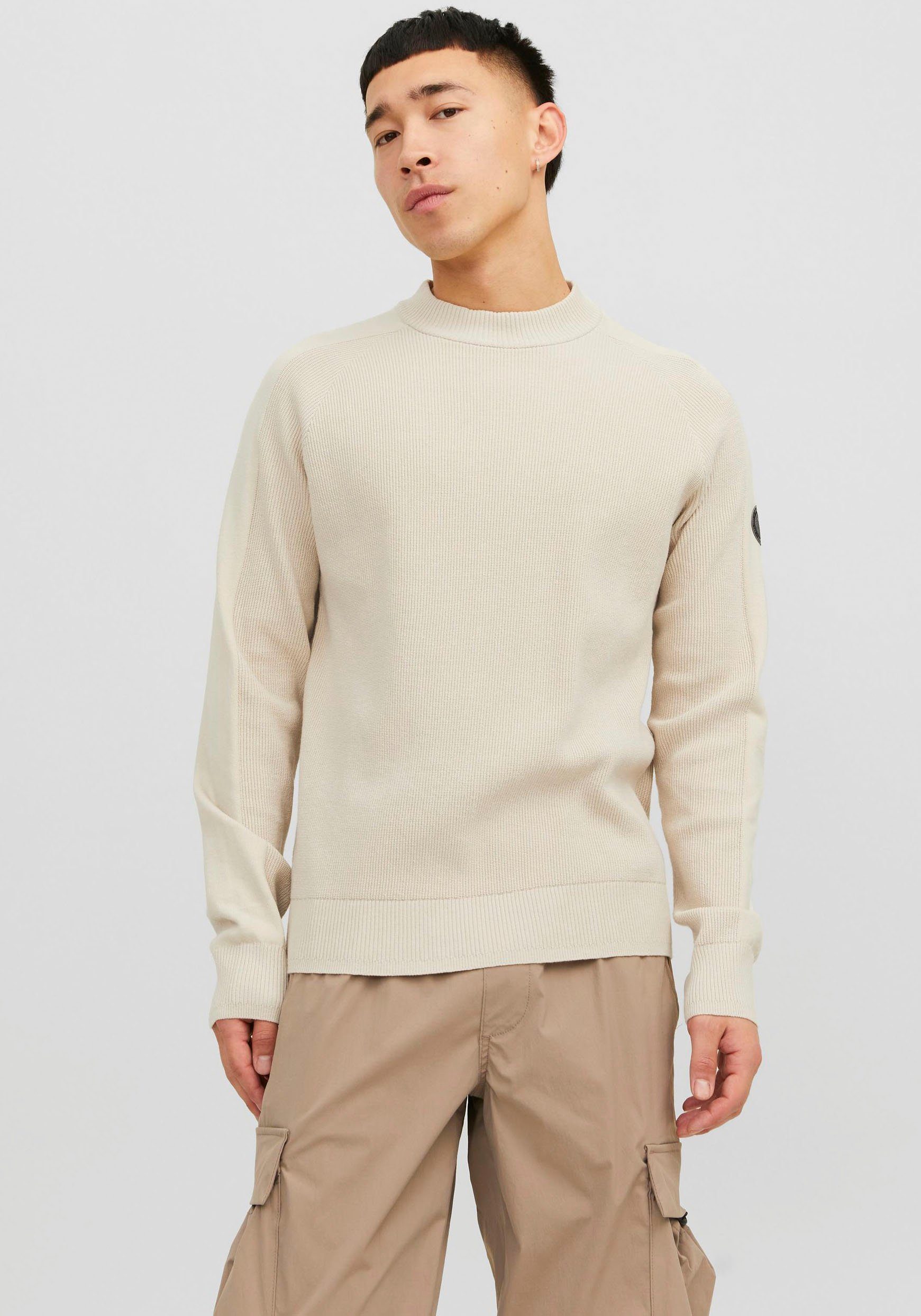 Jack & Jones Trui met staande kraag JCOFILO KNIT MOCK NECK SN