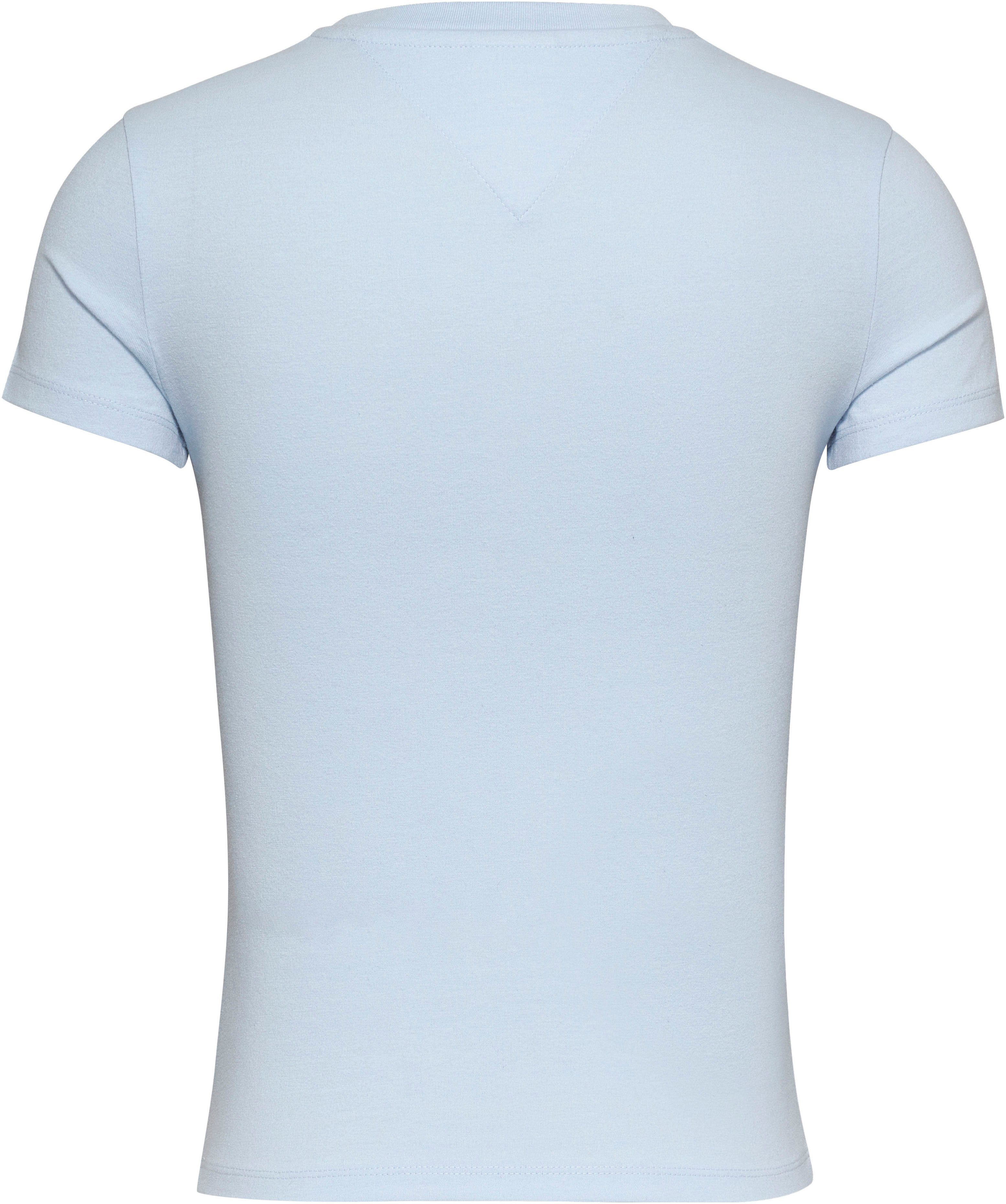 TOMMY JEANS T-shirt Slim Essential Logo T-shirt van jersey met korte mouwen en logoprint, katoenmix
