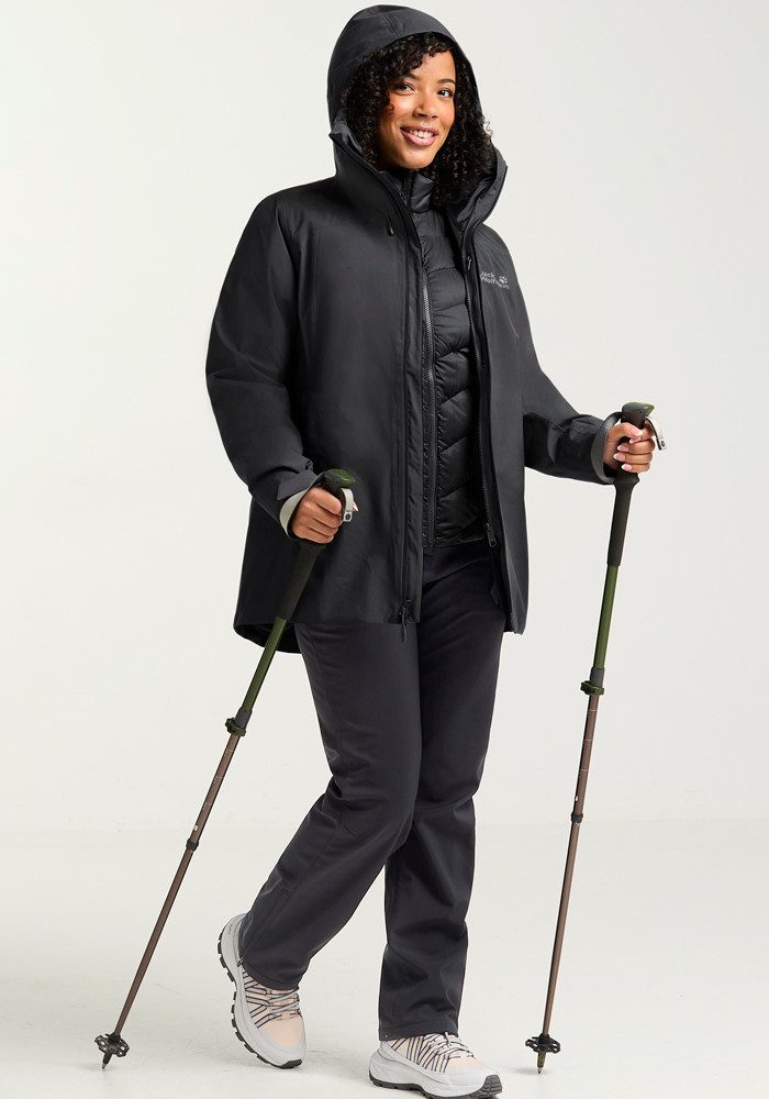 Jack Wolfskin Functioneel 3-in-1-jack ICECAPE 3IN1 DOWN JKT W RDS