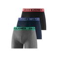 jack  jones boxershort met contrasterende logo-weefband (3 stuks) blauw