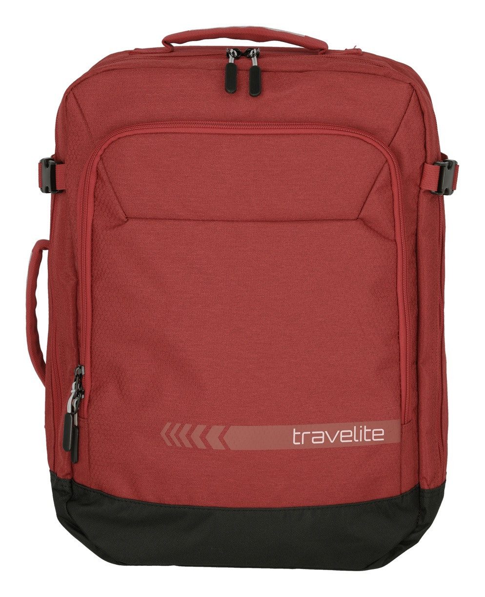 travelite Vrijetijdsrugzak KICK OFF rugzak/bordbagage Reiserugzak streetpack cabinebagage unisex rugzakken rood