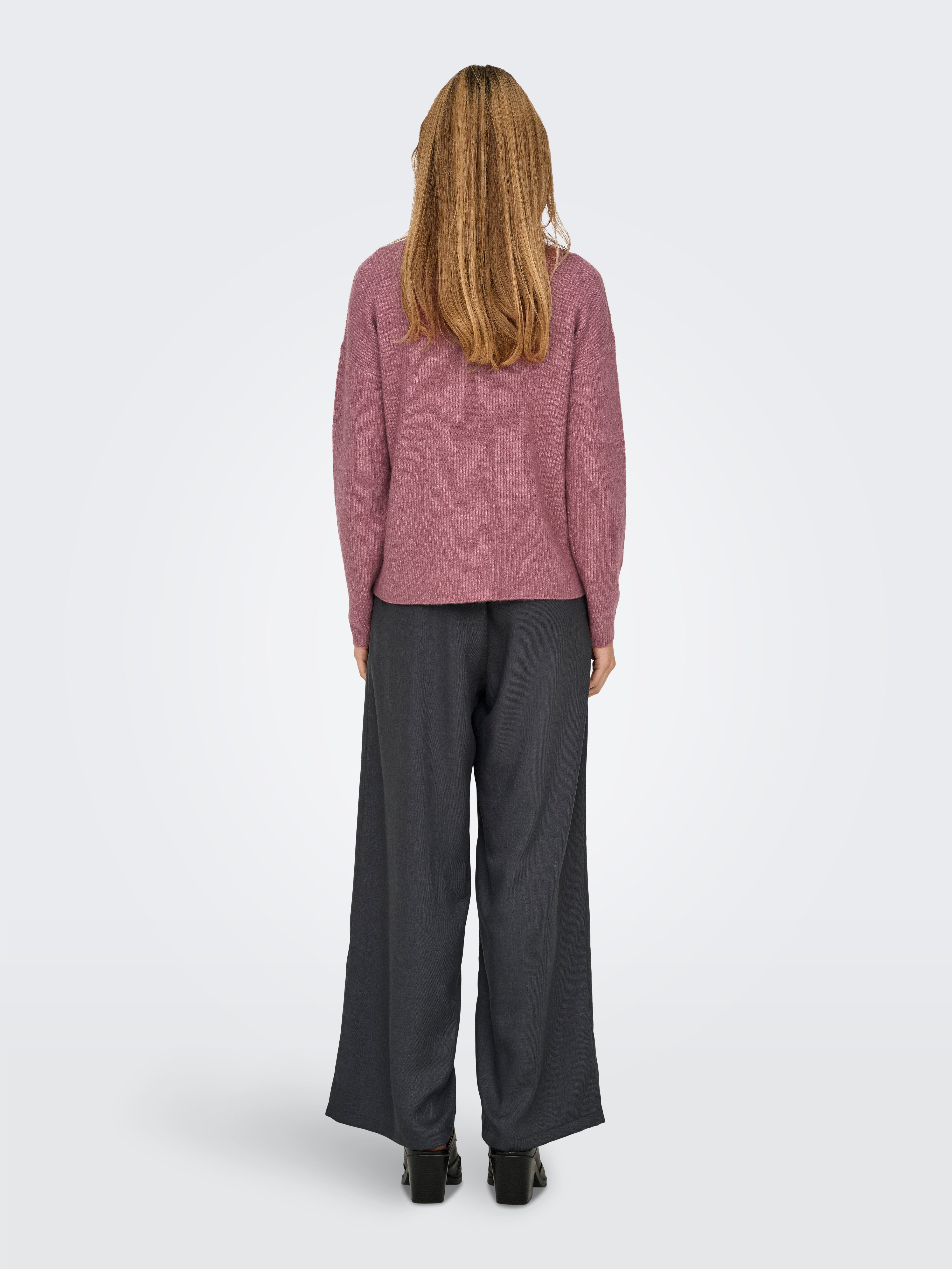 Only Trui met V-hals ONLCAMILLA V-NECK L S PULLOVER KNT NOOS