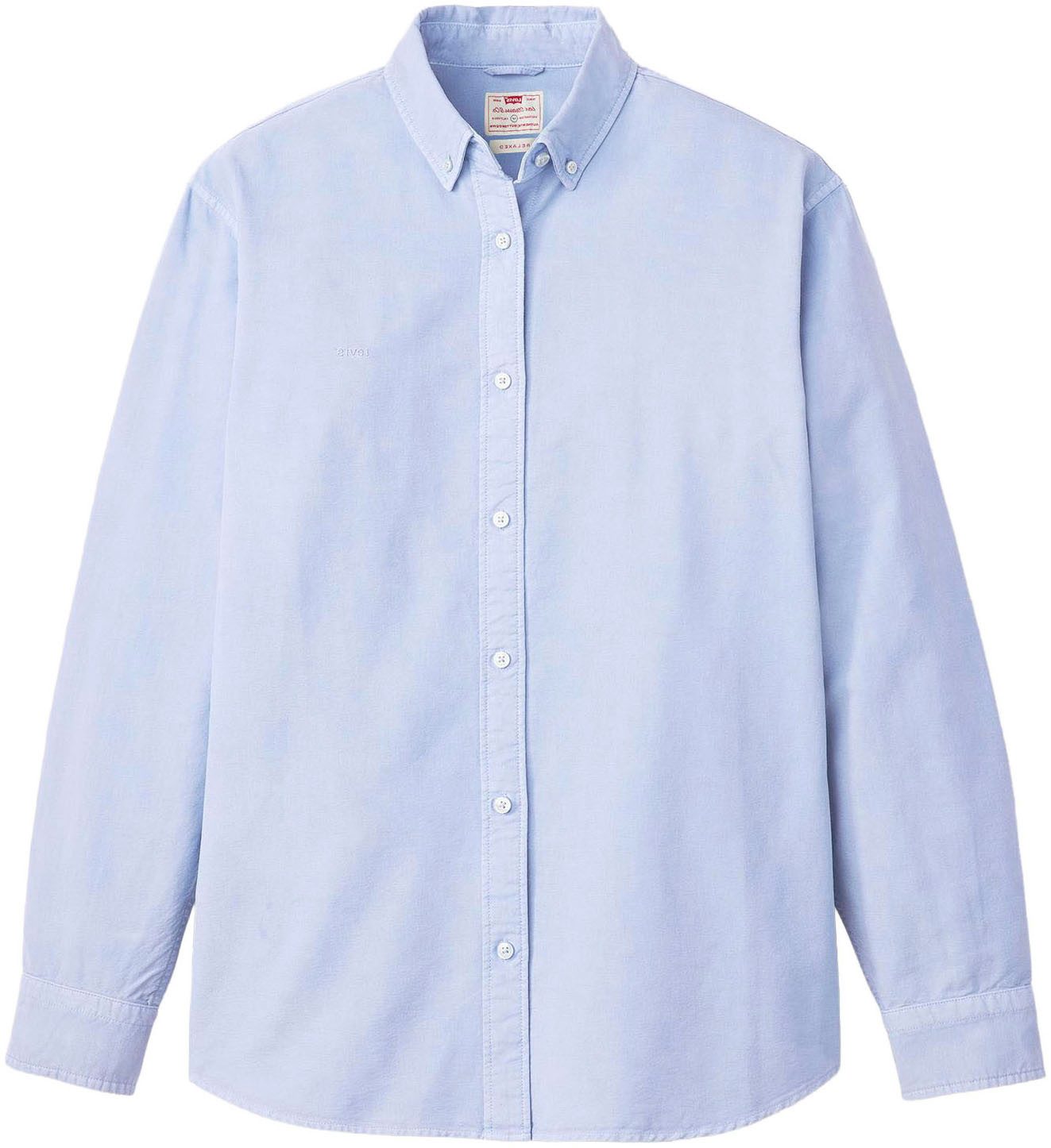 Levi's® Overhemd met lange mouwen AUTHENTIC BUTTON DOWN met ton-in-ton logo-borduursel op de borst