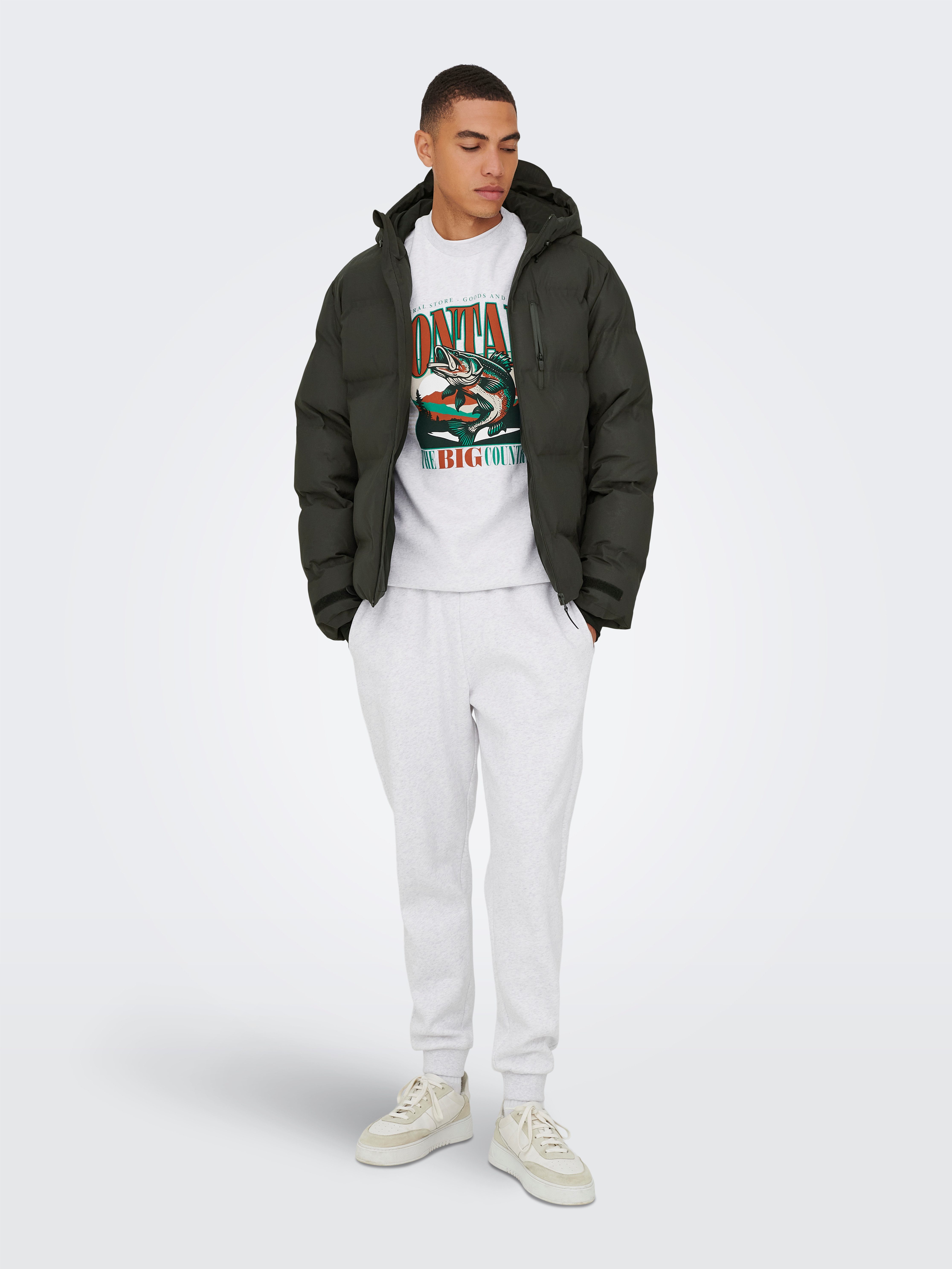 ONLY & SONS Gewatteerde jas ONSMATHIS PUFFER OTW