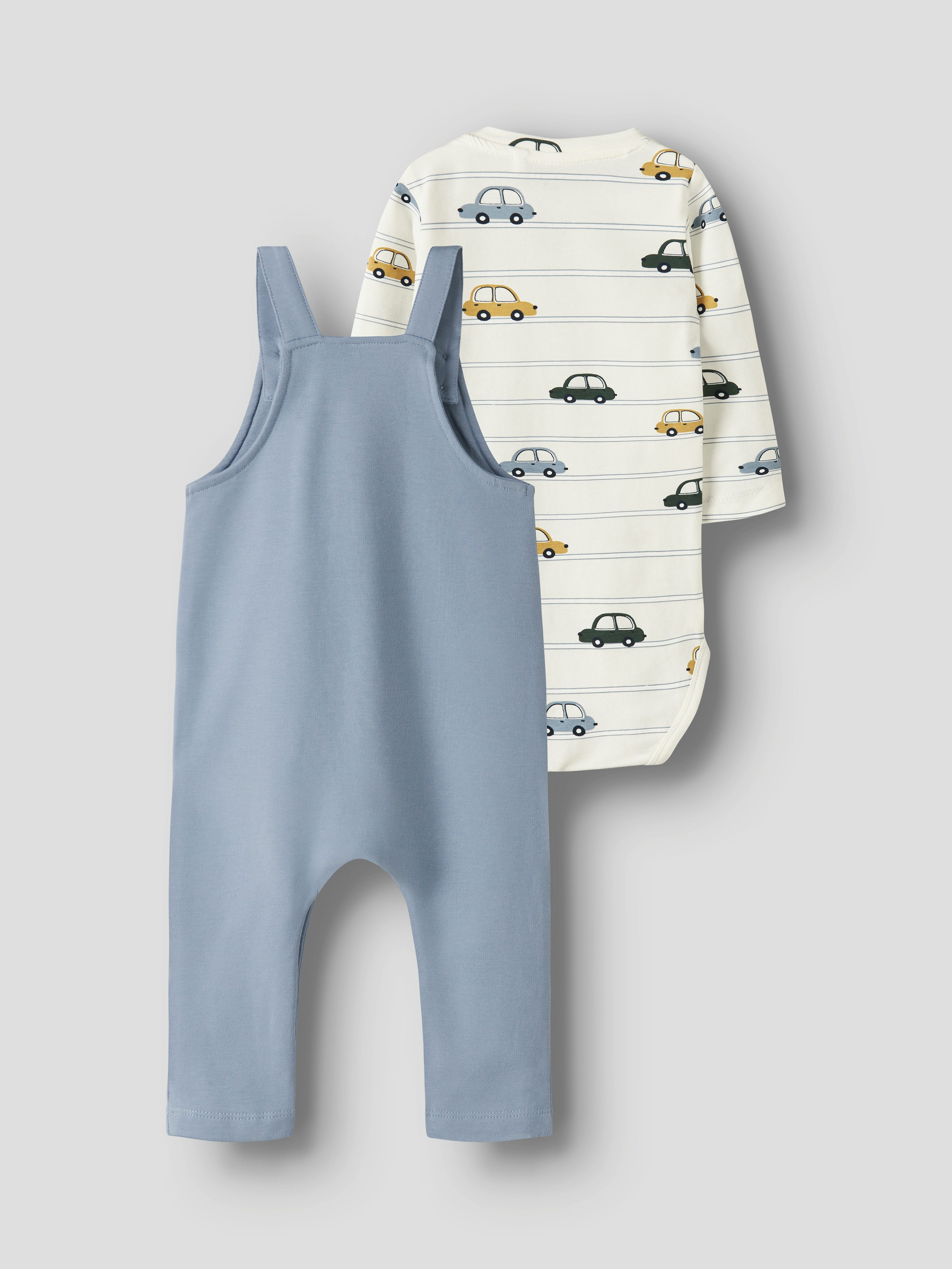 Name It Jumpsuit NBMVONNE SWEAT OVERALL BOX BRU SET (set, 2-delig)