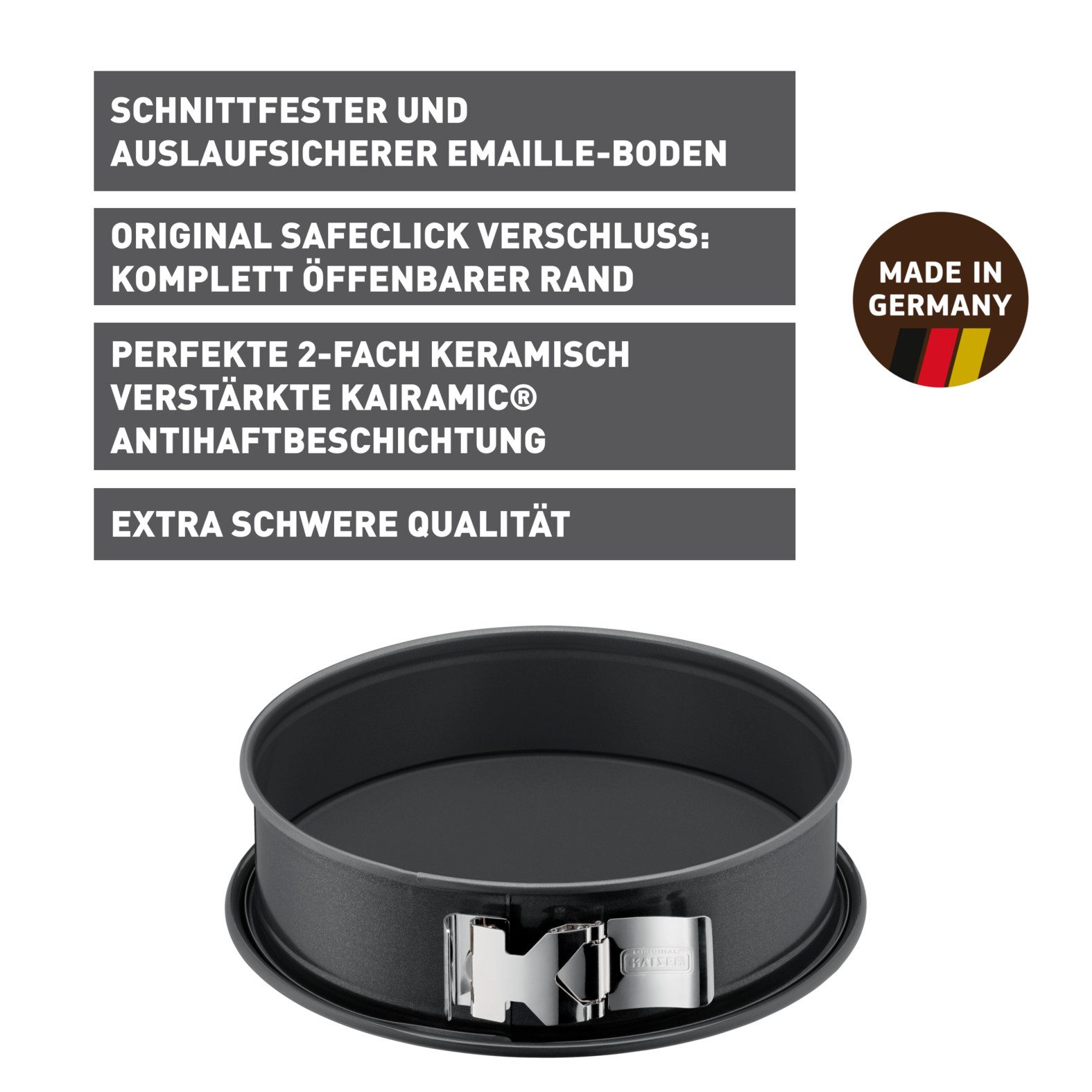 Kaiser Backformen Springvorm La Forme Plus snijvast, ovenbestendig, lekvrij, made in germany
