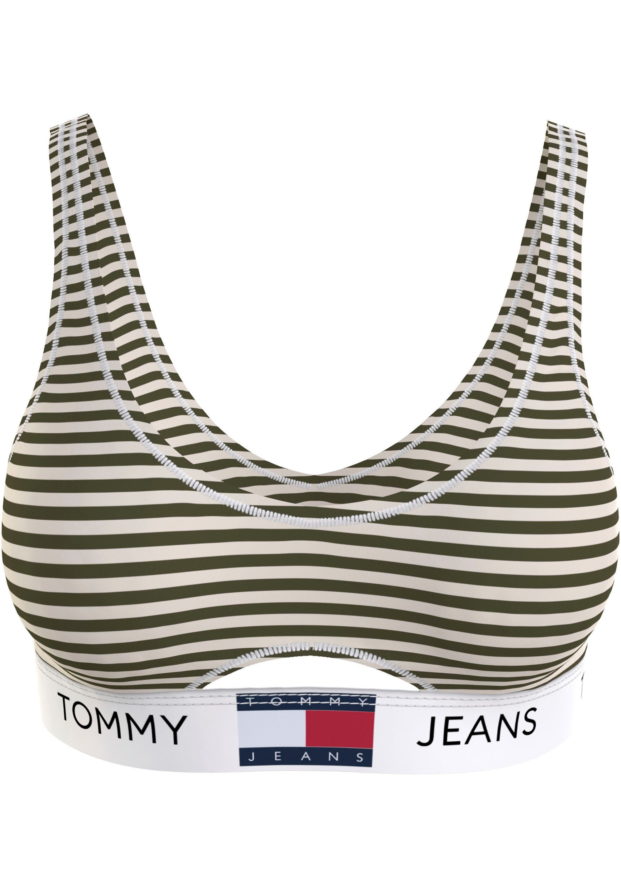 Tommy Hilfiger Underwear Bralette-bh KEYHOLE BRALETTE PRINT in streep dessin, cut-out
