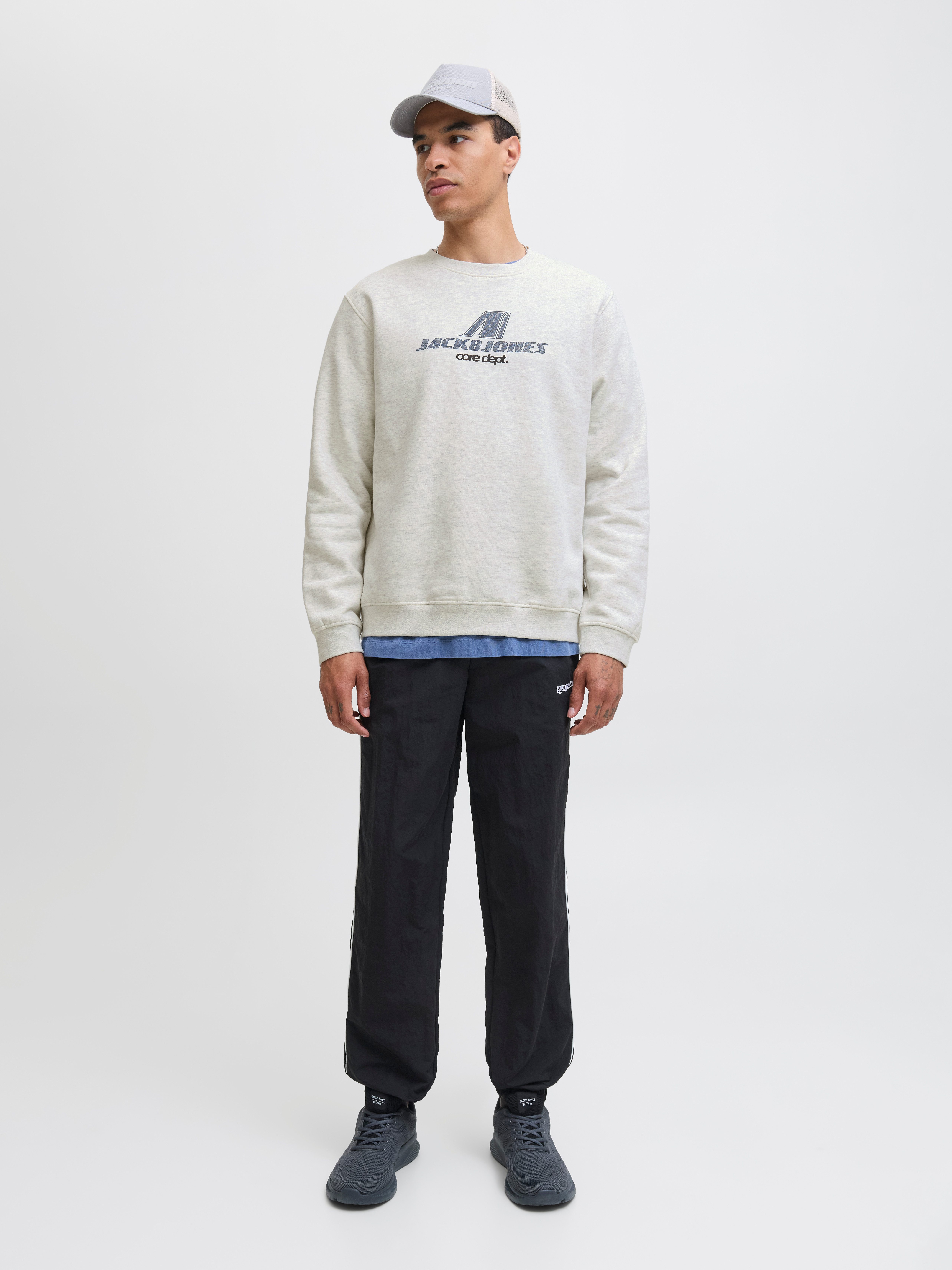 Jack & Jones Sweatshirt JCOTIER PRINT SWEAT CREW NECK