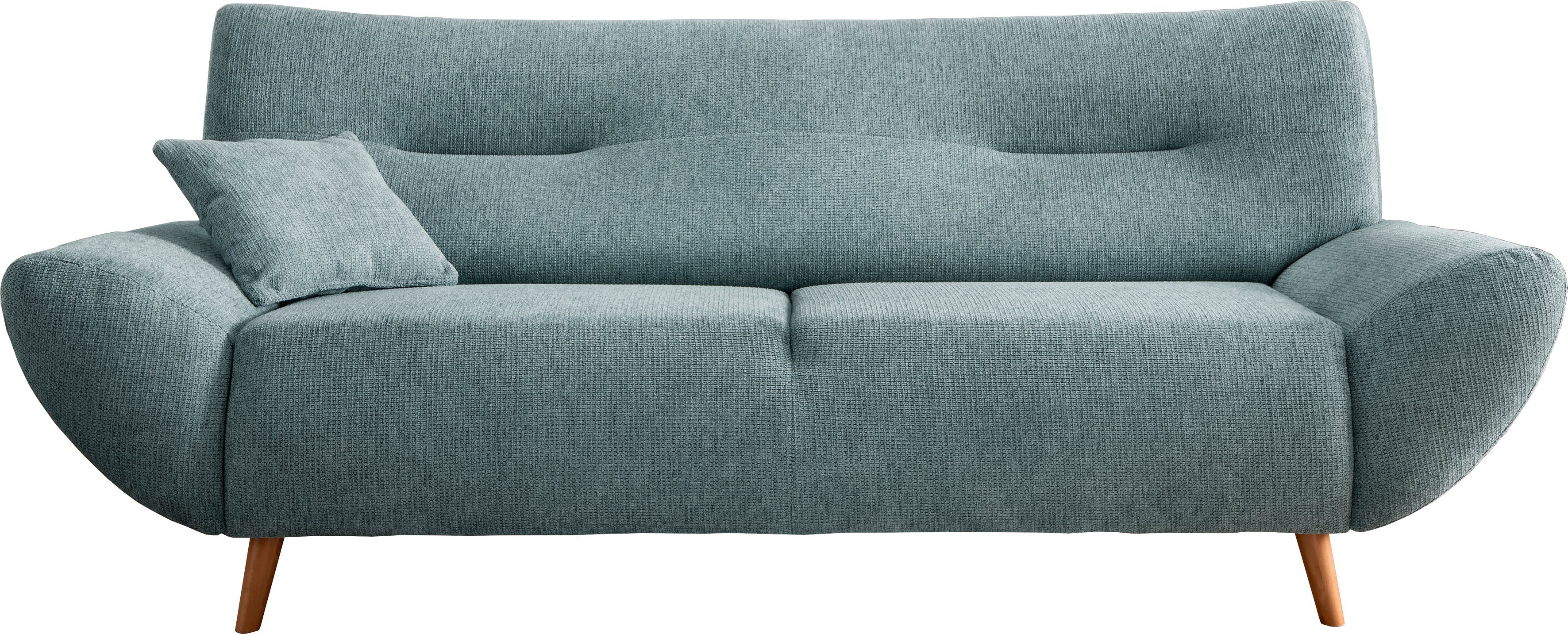 INOSIGN 3-zitsbank Drago, elegant en tijdloos, comfortabel, met houten voet