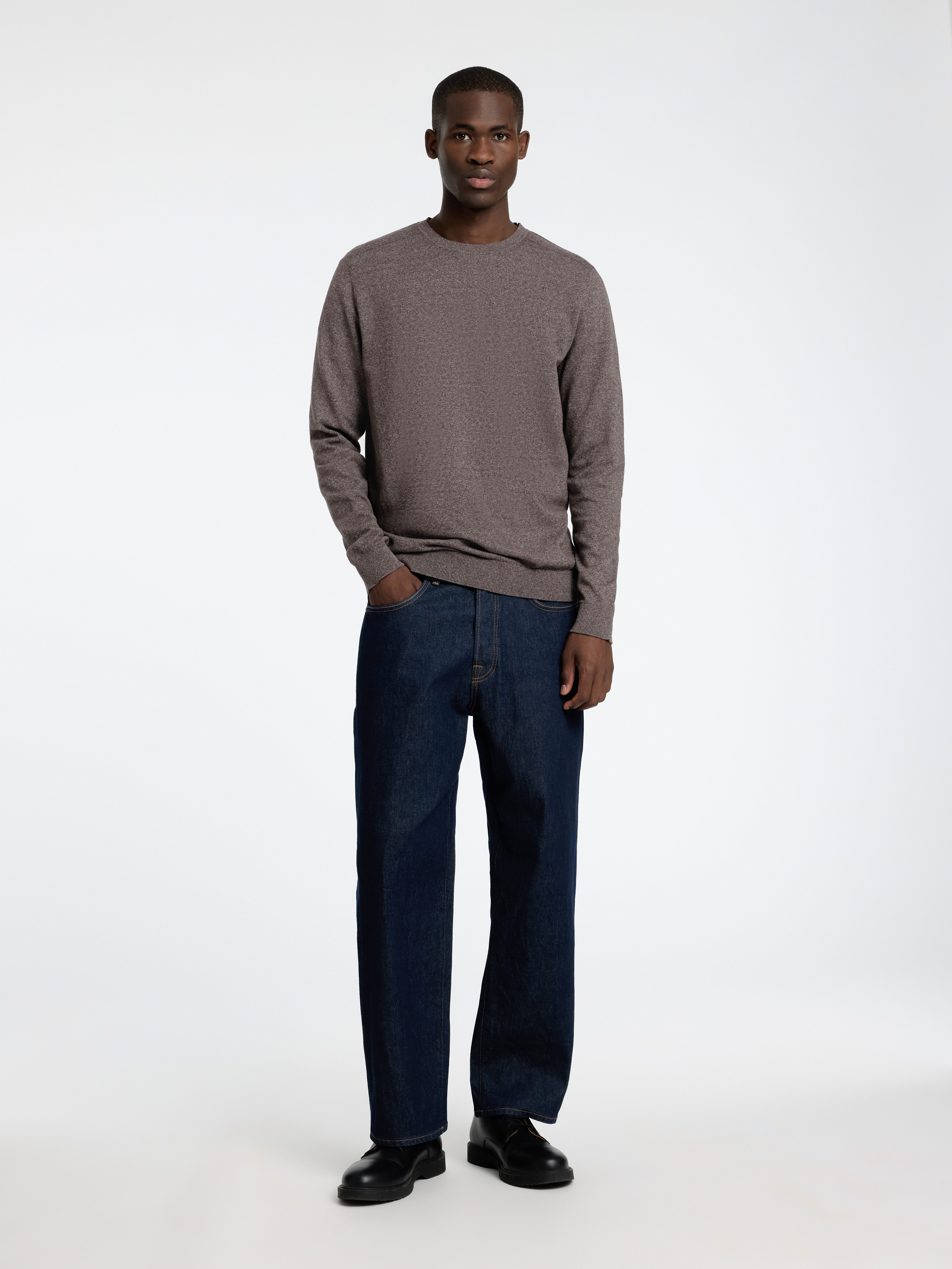 SELECTED HOMME Gebreide trui SLHBERG CREW NECK NOOS