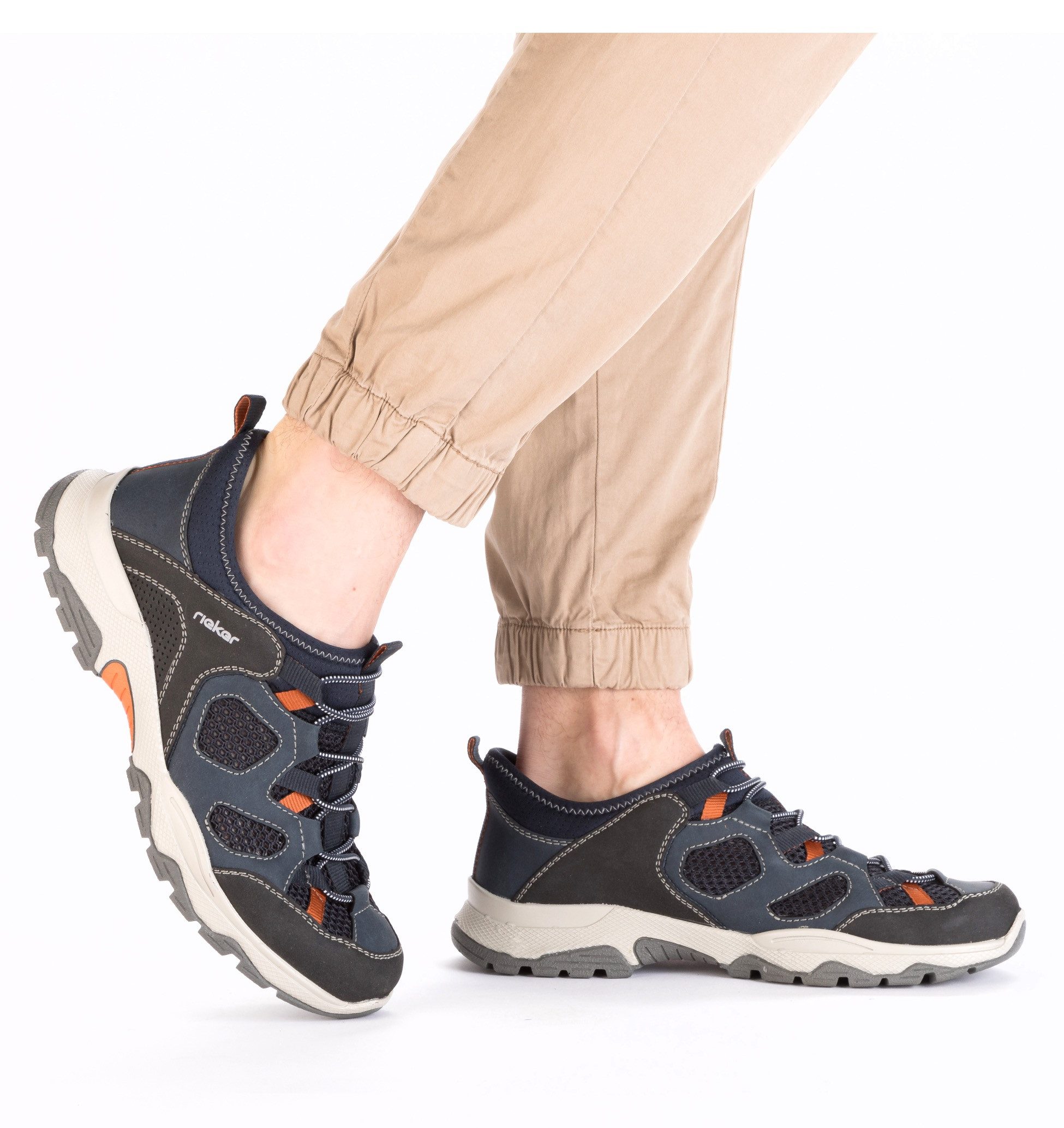 Rieker Slip-on sneakers , trekking schoen, outdoorschoen, instapschoen met elastiek